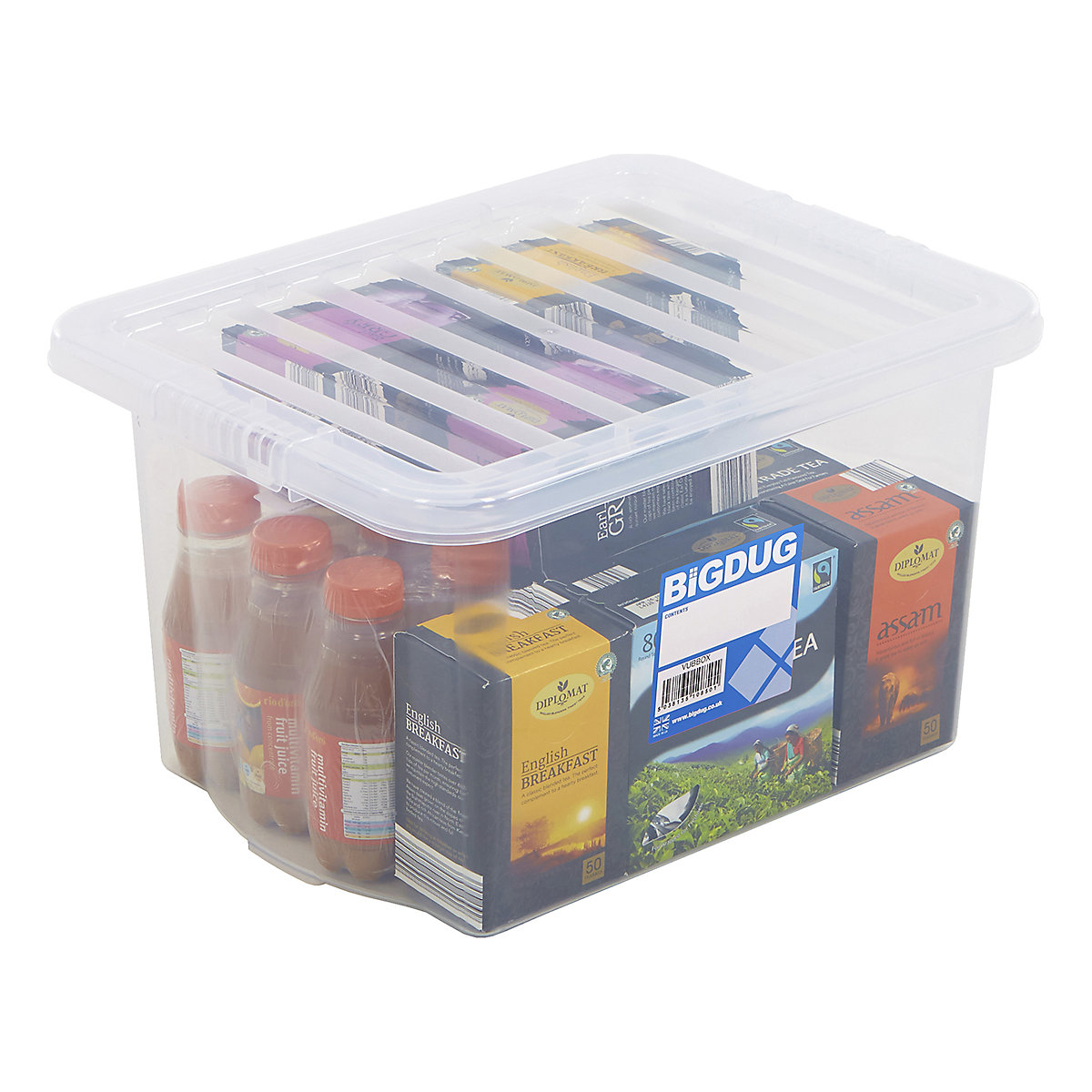 Wham Economy Plastic Boxes with Clip-on Lids (Product illustration 4)-3