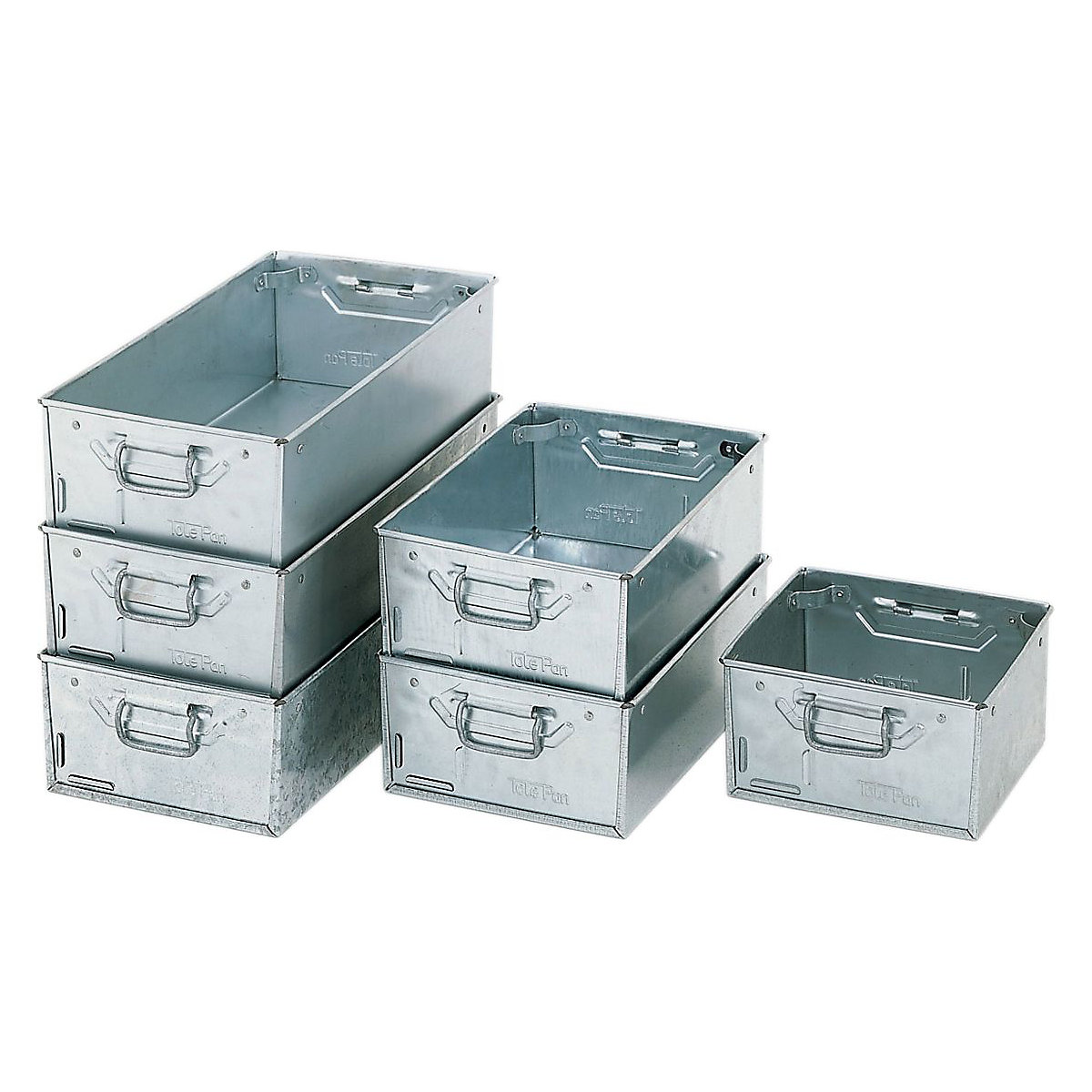 Galvanised Steel Tote Pans (Product illustration 6)-5