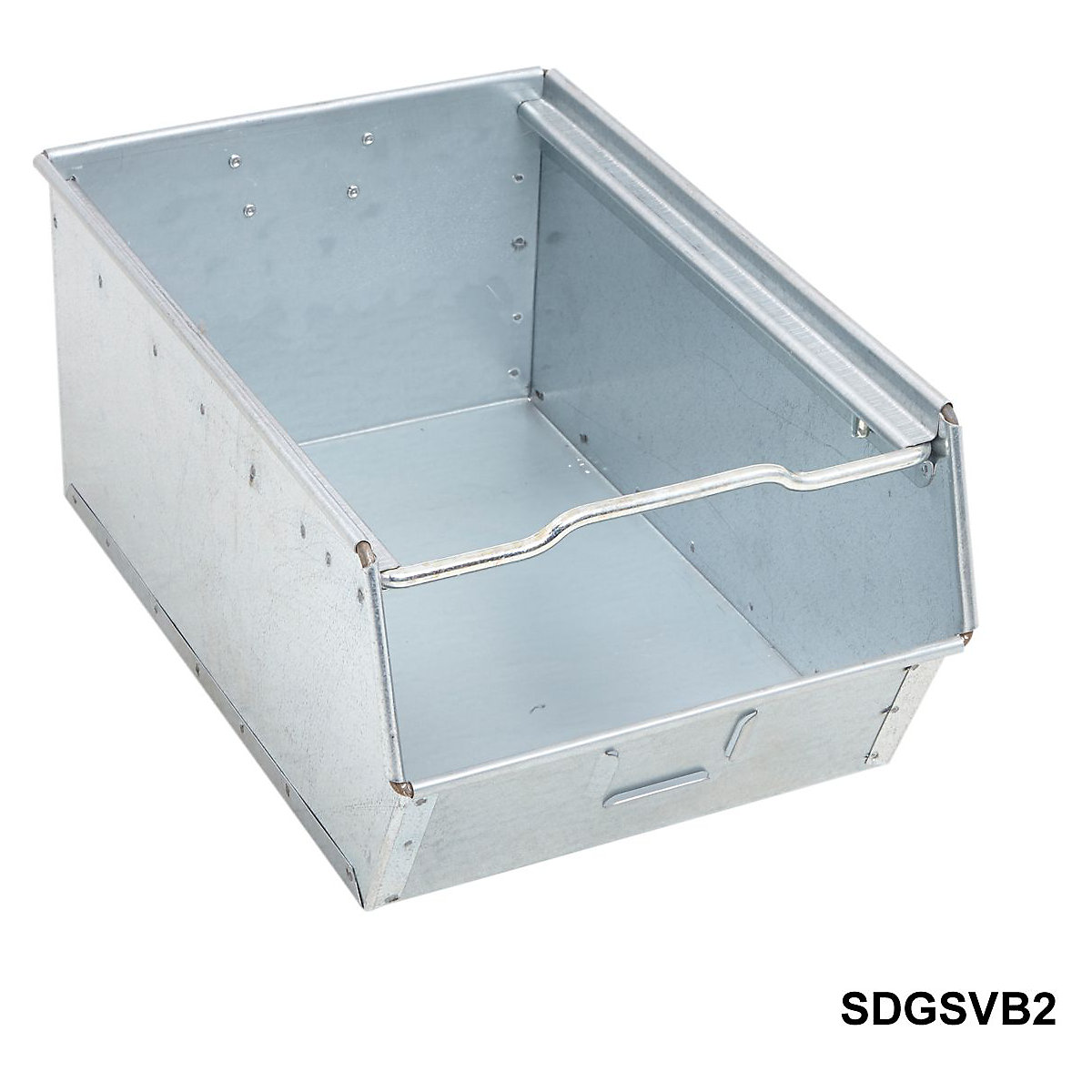 Galvanised Steel Vista Bins, Galvanised Steel Vista Bins, Galvanised Steel Vista Bin 150h x 305w x 455d mm-3