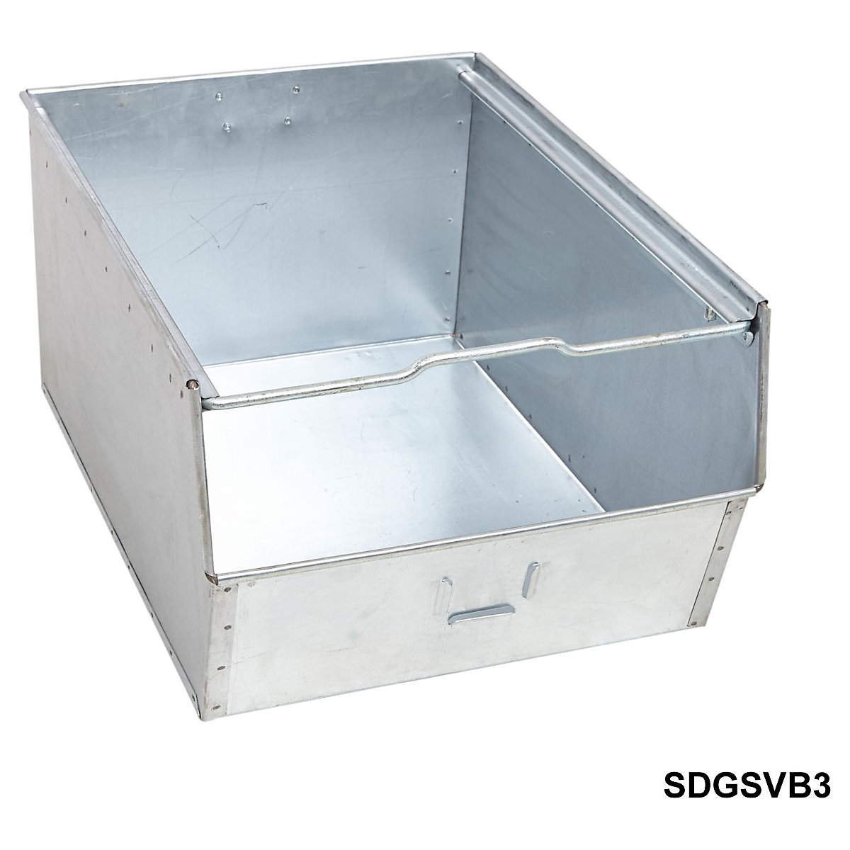 Galvanised Steel Vista Bins, Galvanised Steel Vista Bins, Galvanised Steel Vista Bin 150h x 305w x 610d mm-4