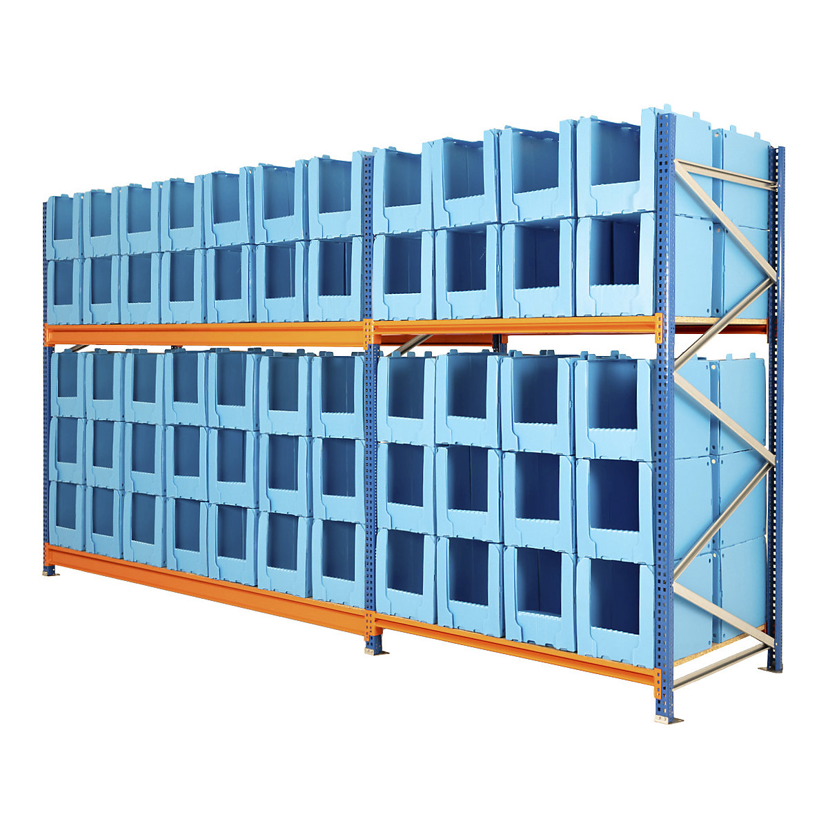 BiGDUG Longspan Shelving With Correx Euro Stacking Pick Bins (Product illustration 2)-1