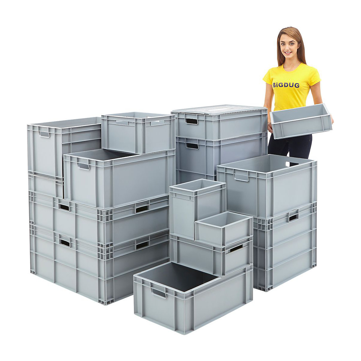BiG340 Shelving Kit With Euro Boxes (Product illustration 18)-17