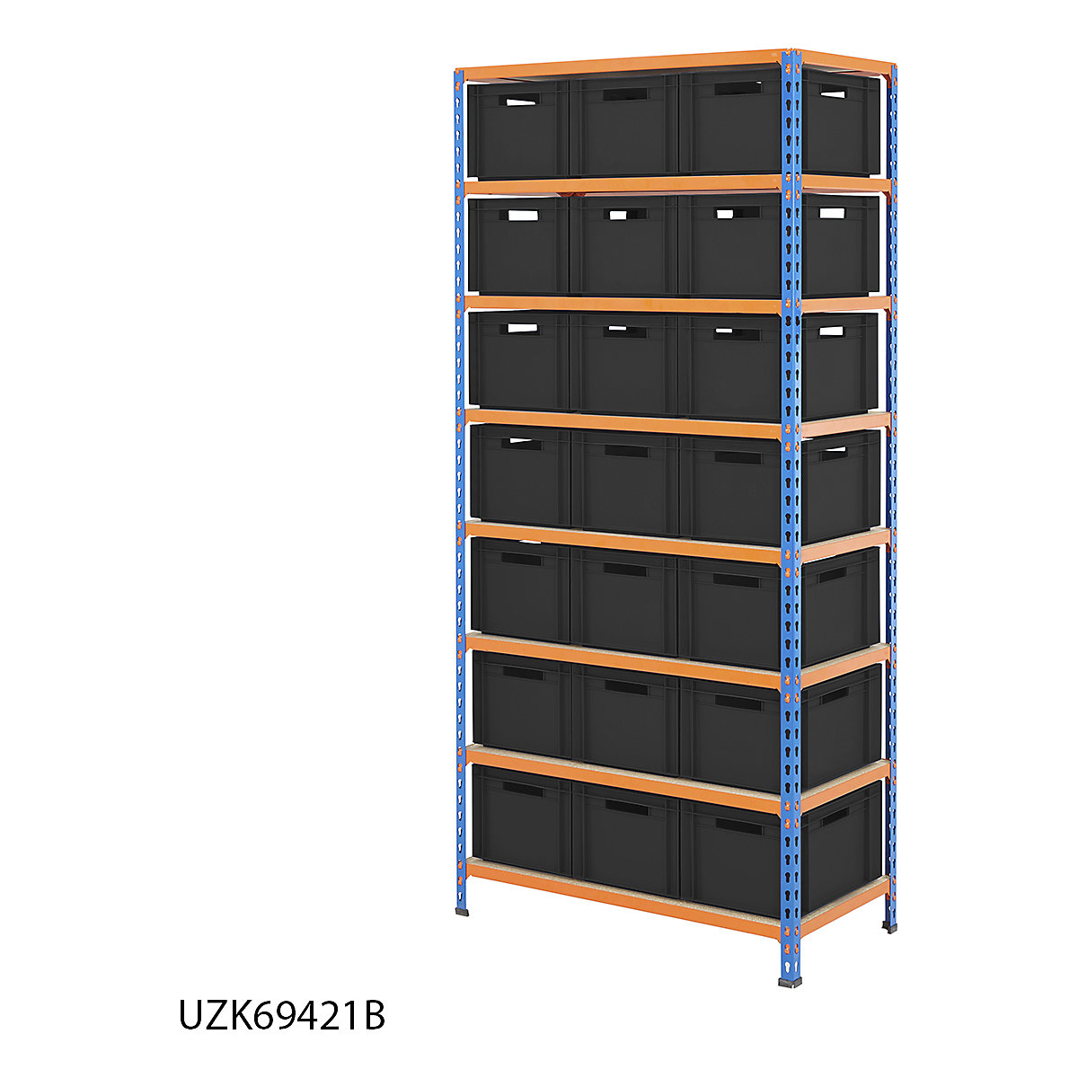 BiG340 Shelving Kit With Recycled Euro Boxes (Product illustration 6)-5