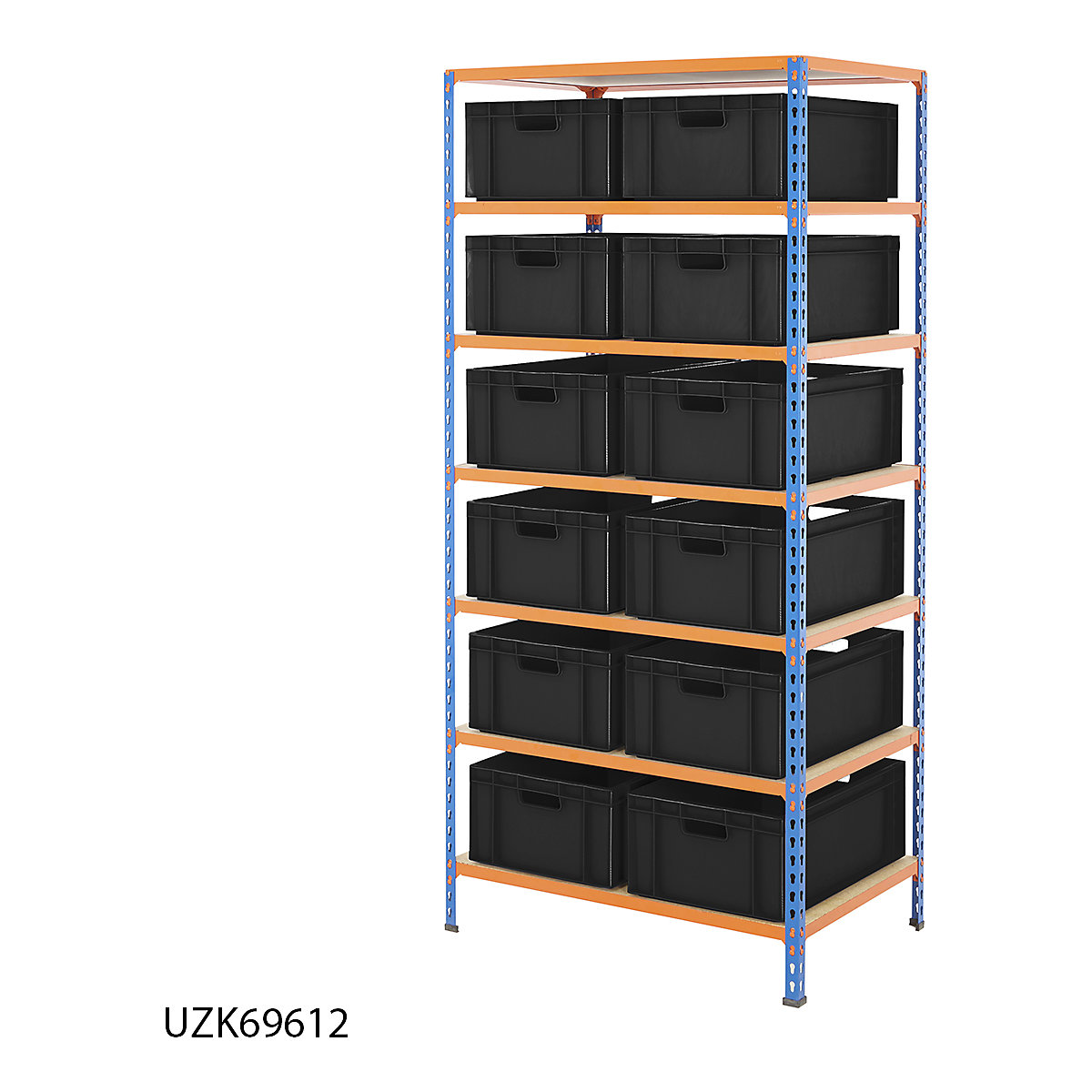 BiG340 Shelving Kit With Recycled Euro Boxes (Product illustration 5)-4