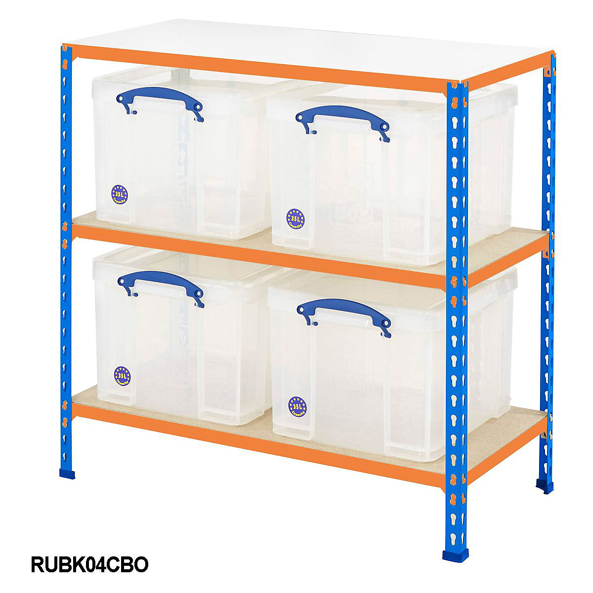 BiG340 Shelving With Really Useful Boxes (Product illustration 4)-3