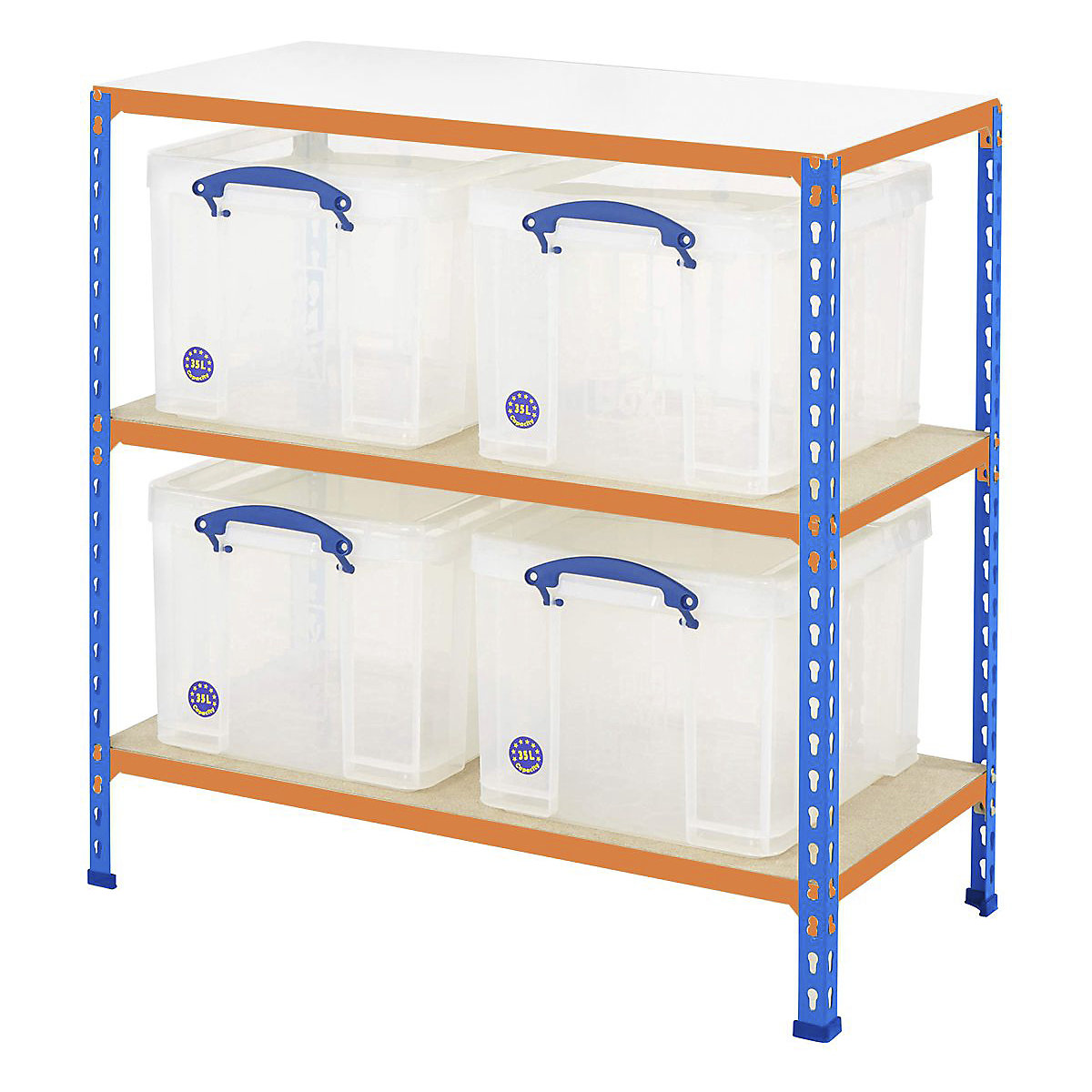 BiG340 Shelving With Really Useful Boxes