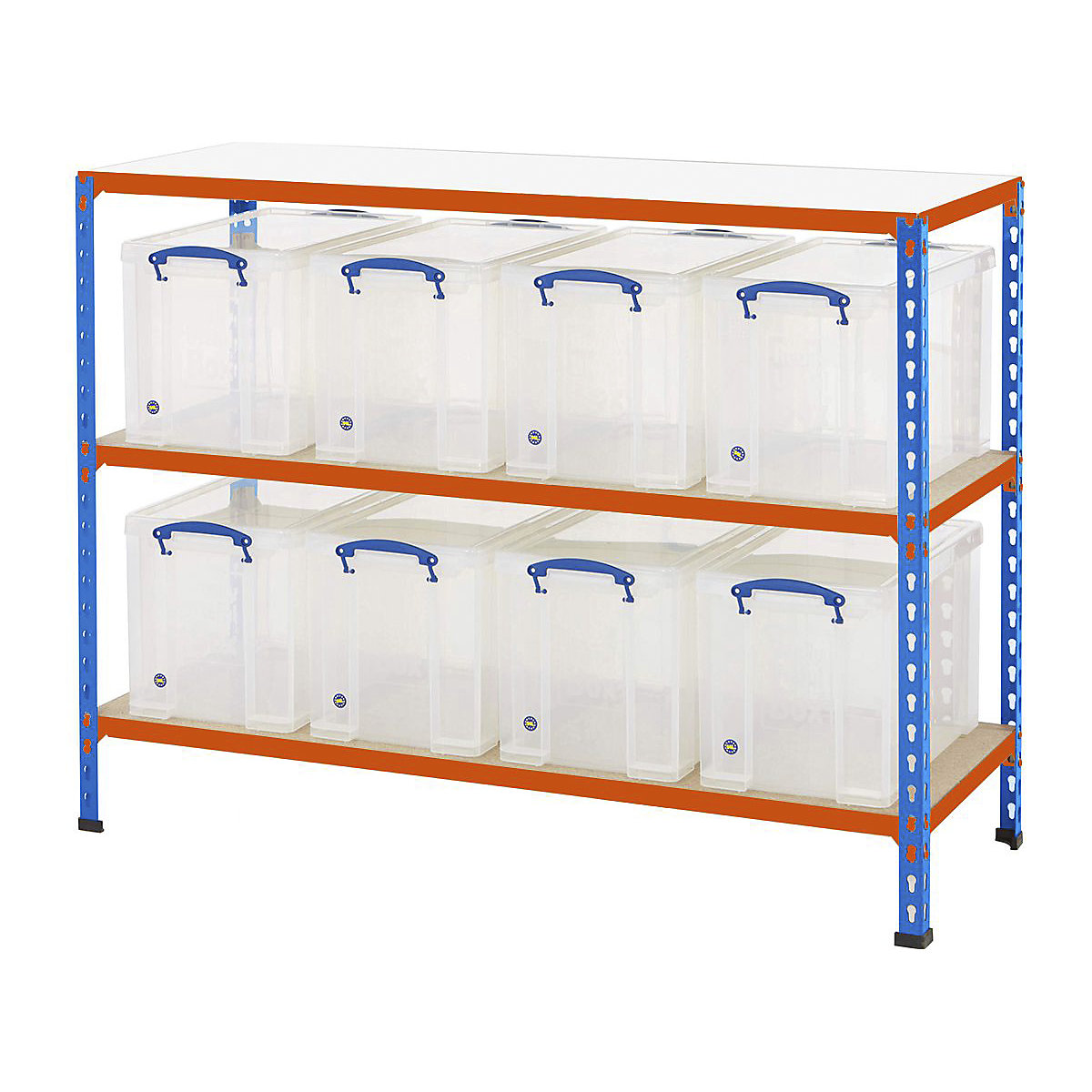BiG340 Shelving With Really Useful Boxes
