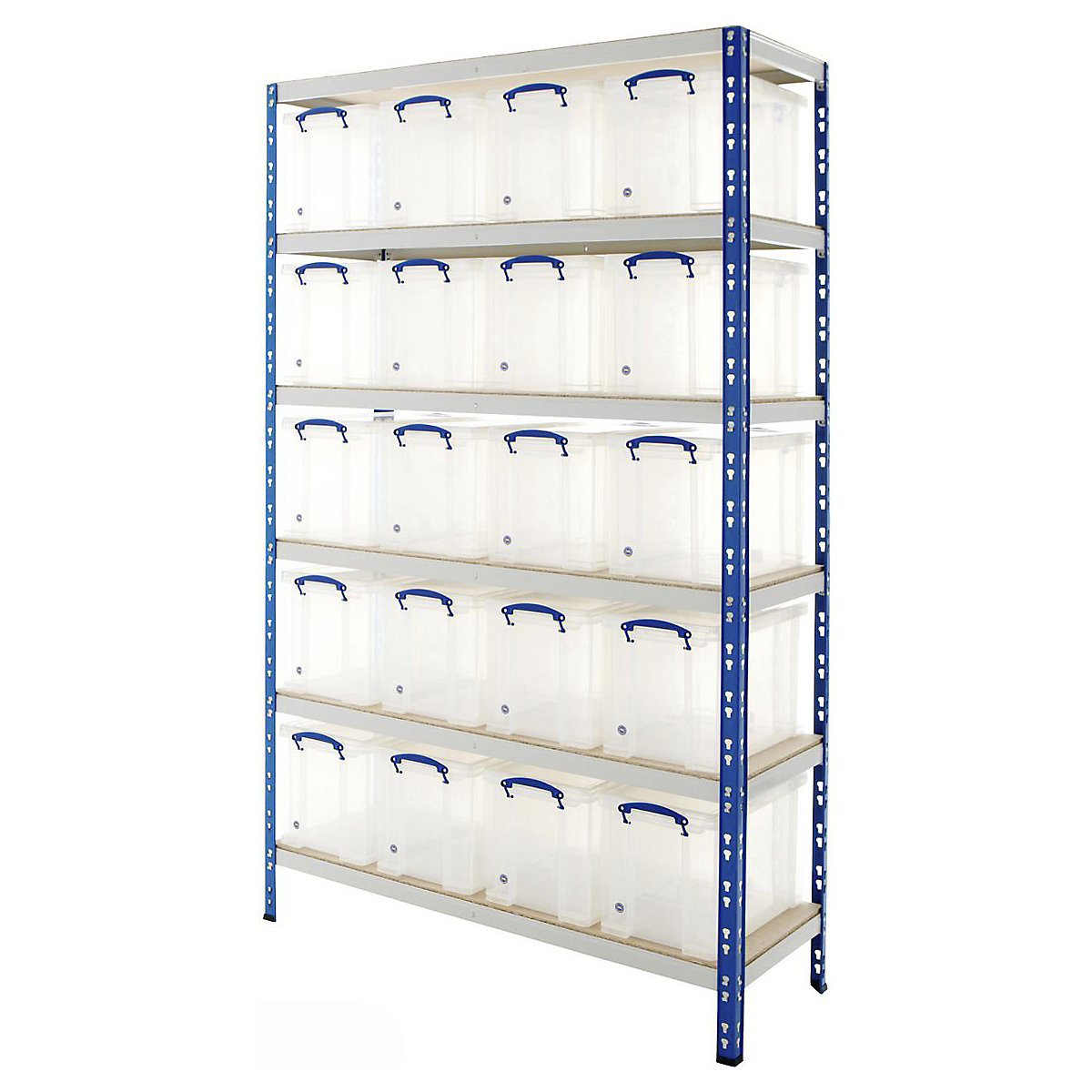 BiG340 Shelving With Really Useful Boxes