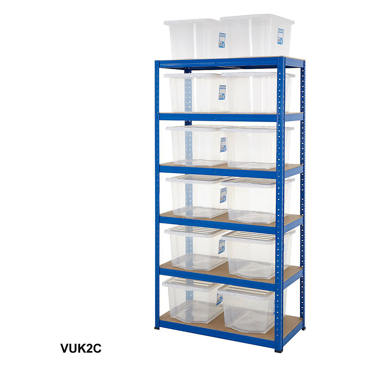 BiGDUG Essentials Shelving with 31 Litre Wham Economy Plastic Boxes Kit (Product illustration 4)-3