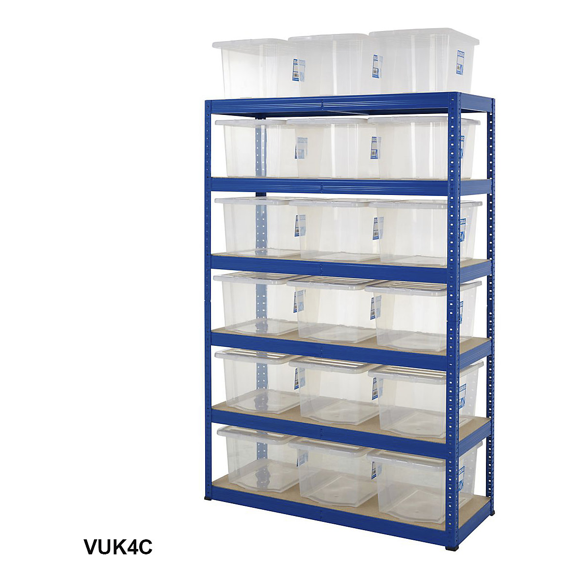 BiGDUG Essentials Shelving with 31 Litre Wham Economy Plastic Boxes Kit (Product illustration 6)-5