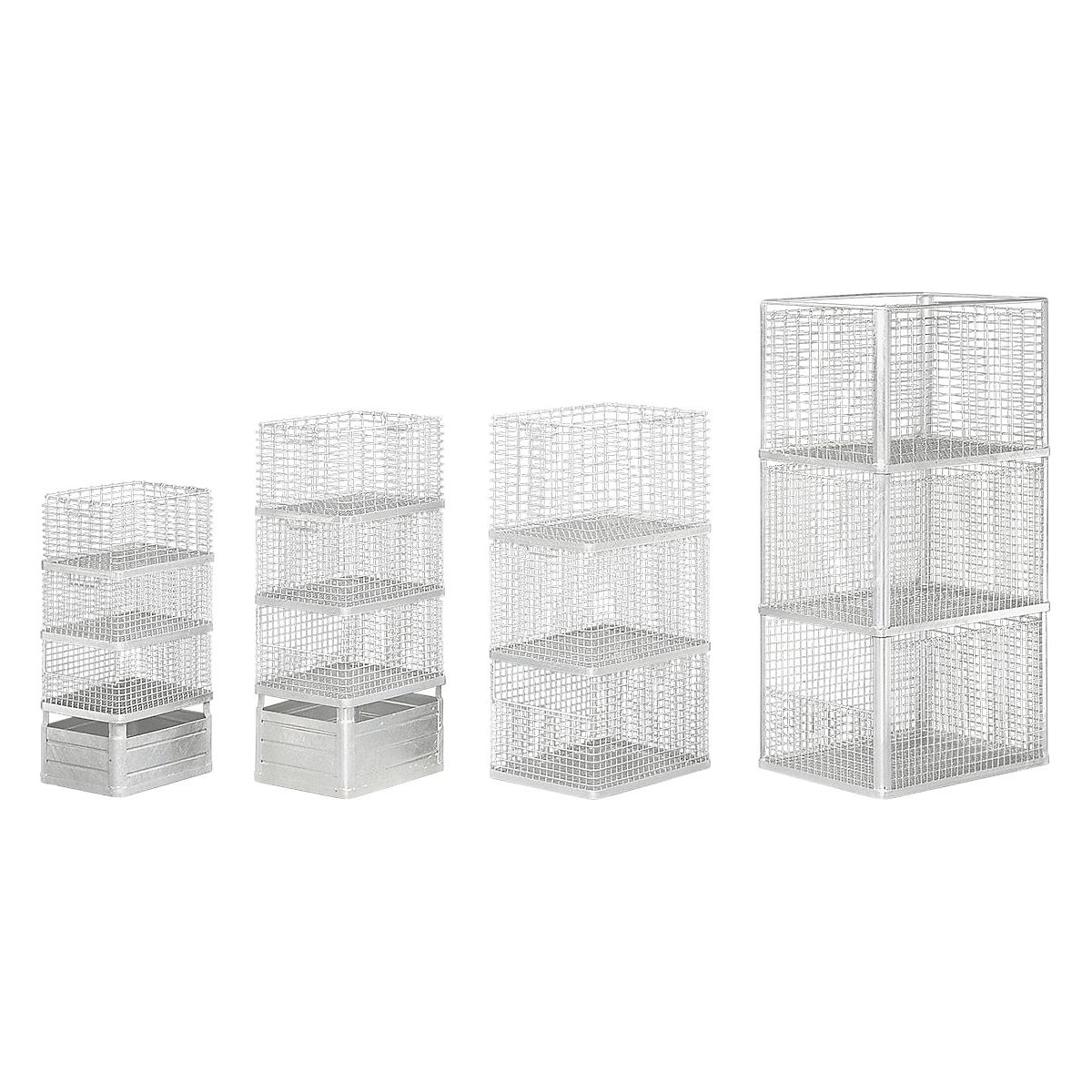 Stacking Baskets With Small Mesh, Stacking Baskets With Small Mesh, Stacking Basket with Small Mesh 300h x 405w x 515d mm-2