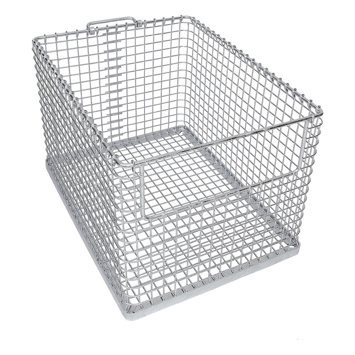 Stacking Mesh Baskets With End Openings