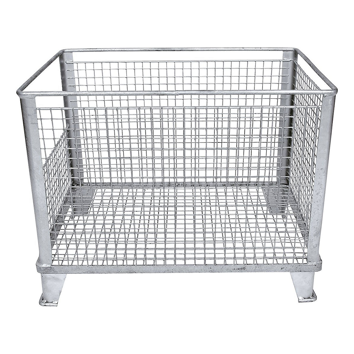 Stacking Mesh Baskets With End Openings