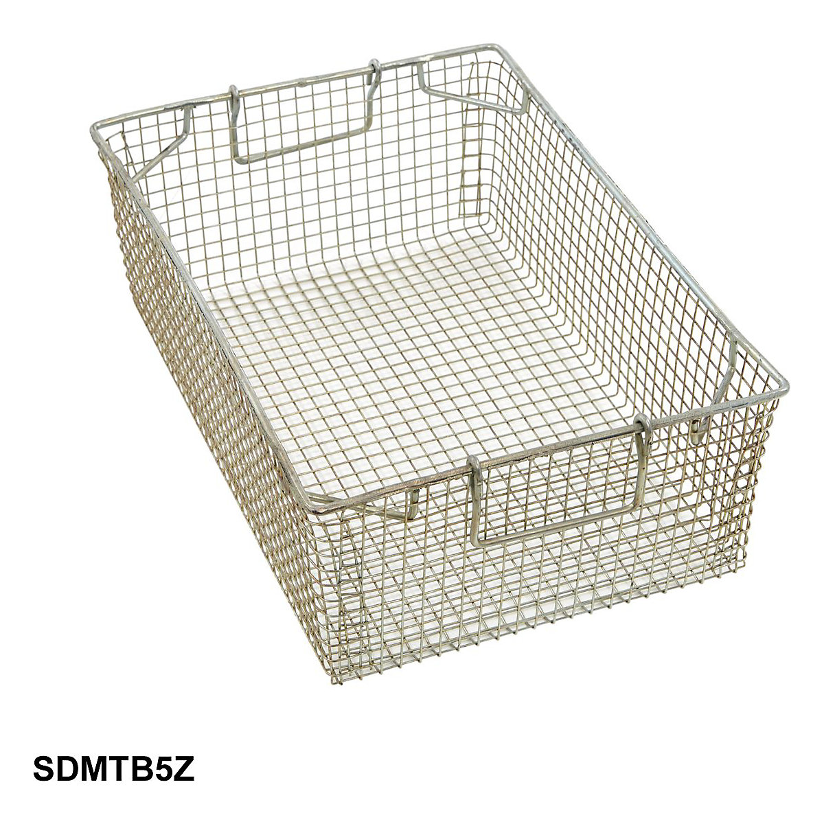 Wire Mesh Tote Baskets, Wire Mesh Tote Baskets, Wire Mesh Tote Basket 150h x 305w x 455d mm Zinc Plated Finish 12mm Square Mesh-7