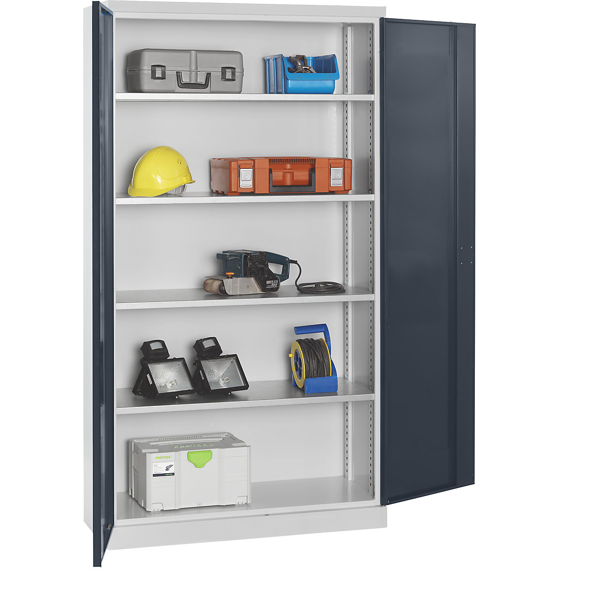 Quipo Storage Cupboard Depth 450 Mm, Door Shelving Systems