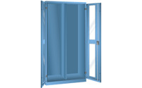 Vision panel cupboard, HxWxD 1950 x 1000 x 580 mm