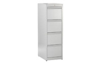 Suspension file cabinet, grip rails