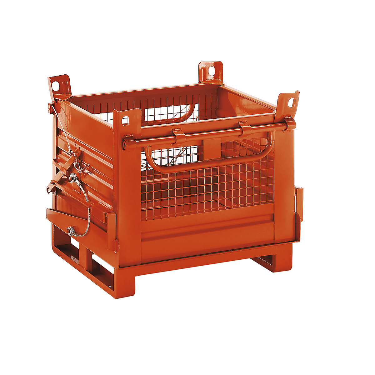 Hinged bottom skip