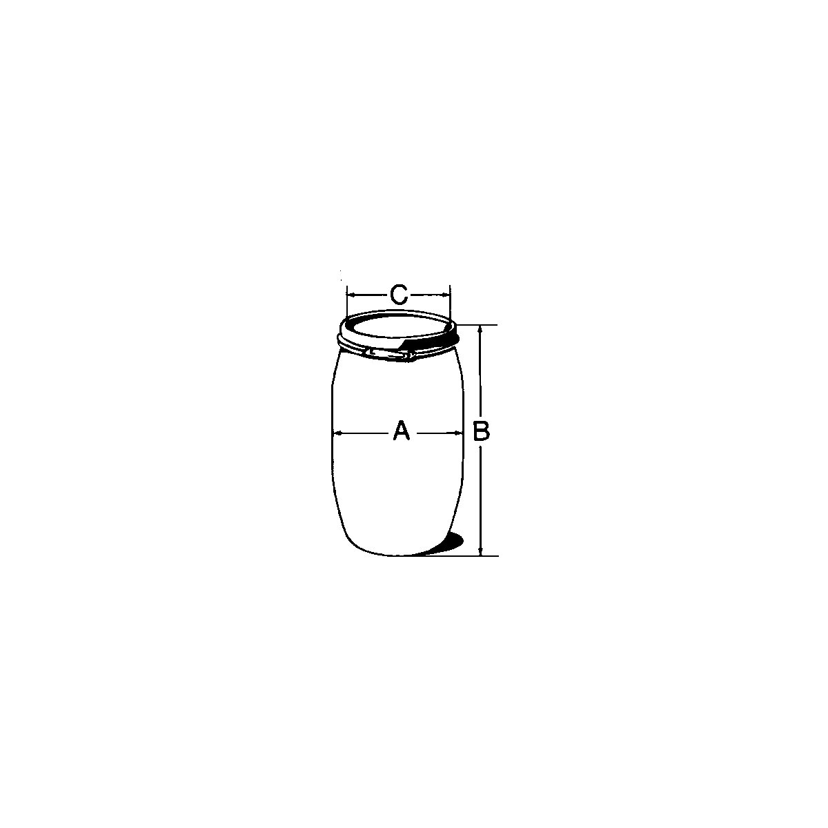 Lidded drum with UN-X hazardous goods approval (Product illustration 3)-2