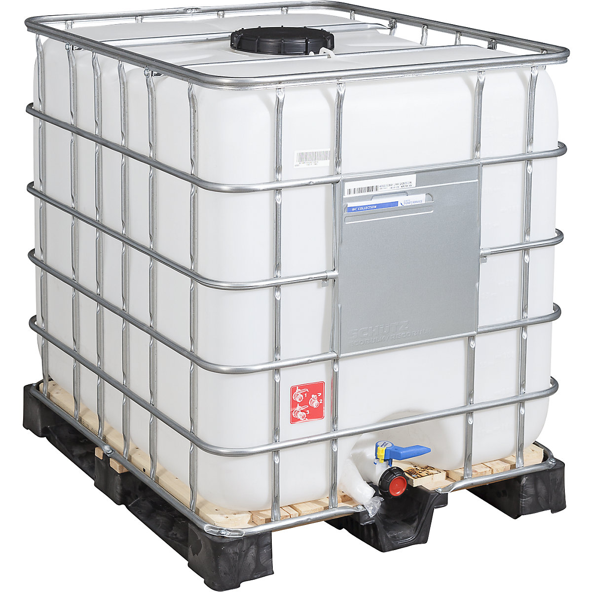 RECOBULK IBC container: capacity 1000 l, on composite pallet