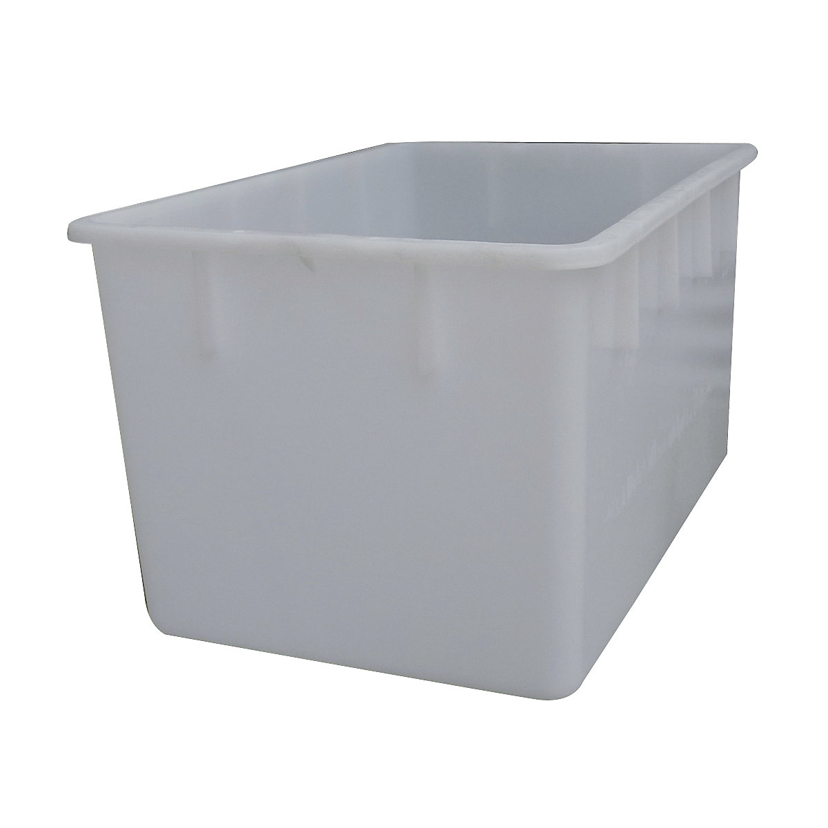 Stacking container made of polyethylene, conical design