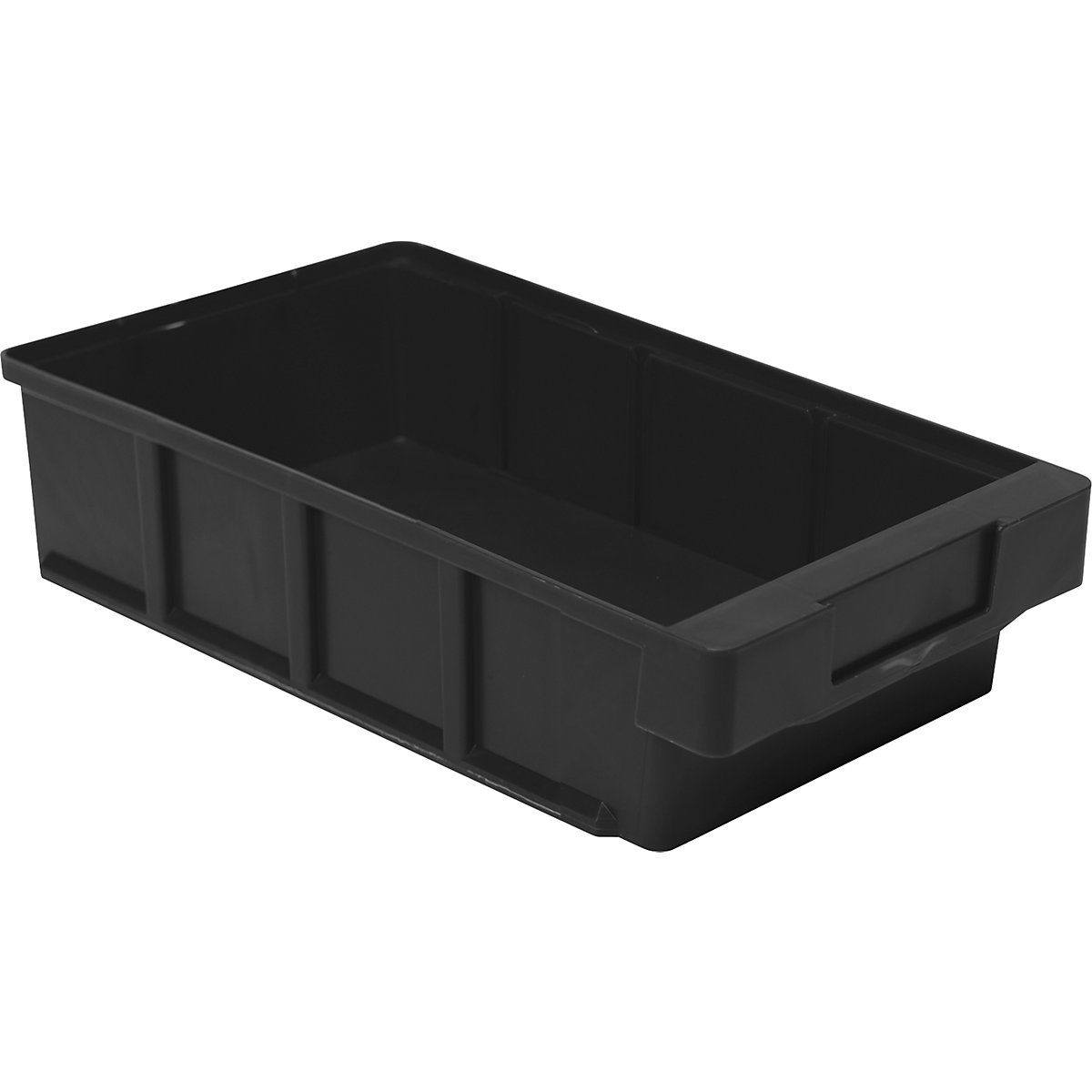 ESD small parts box, made of polypropylene, LxWxH 600 x 186 x 83 mm, pack of 8-6