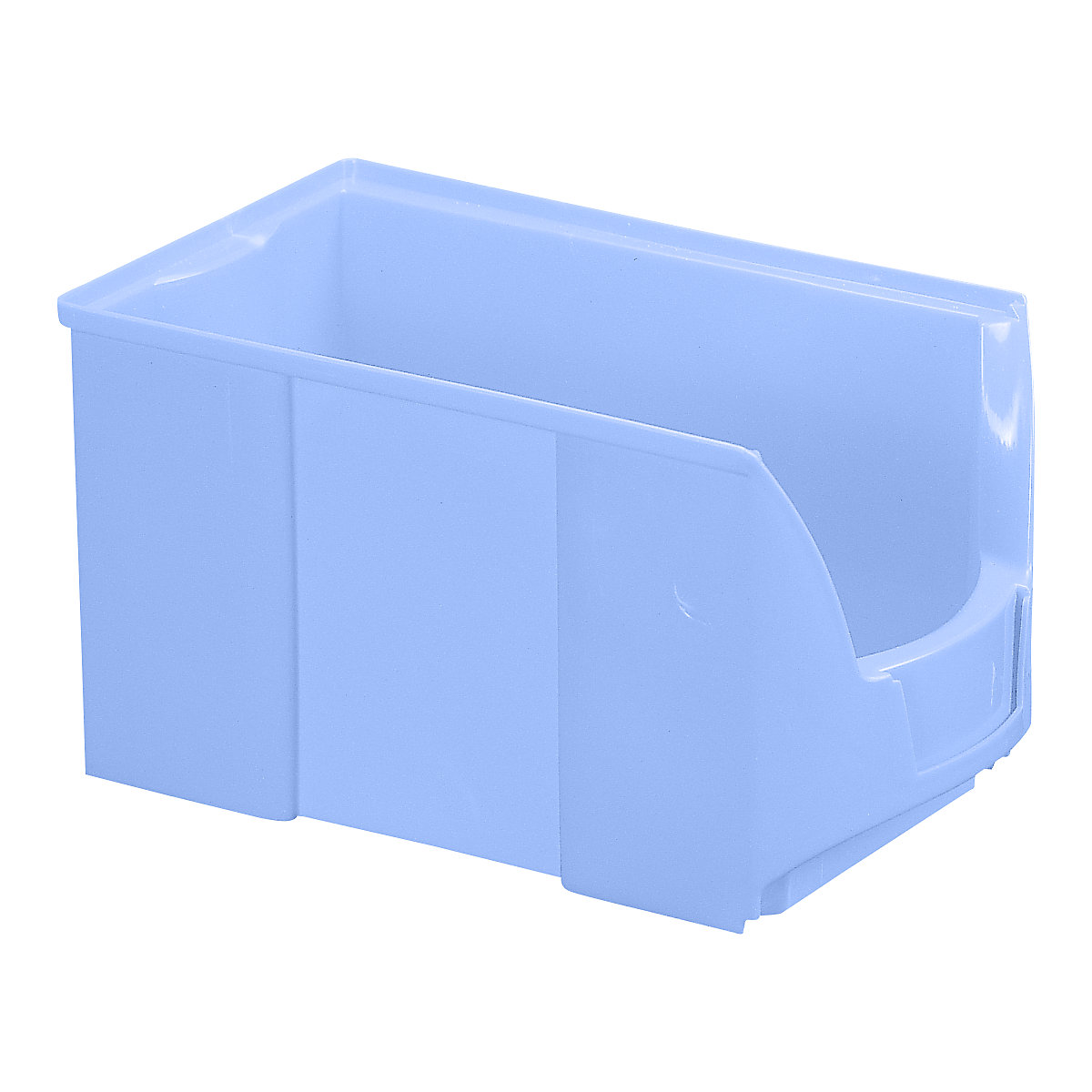 FUTURA open fronted storage bin made of polyethylene
