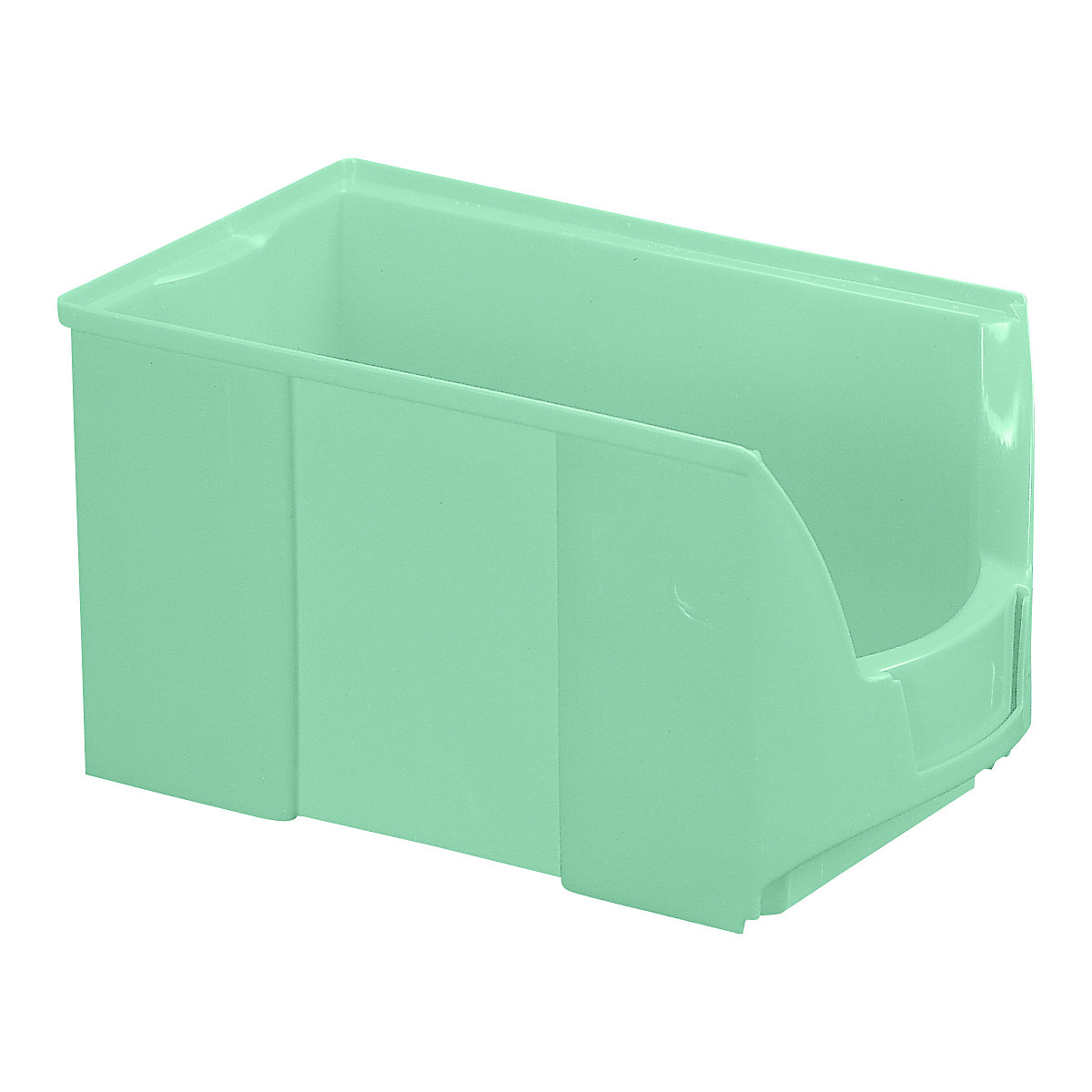 FUTURA open fronted storage bin made of polyethylene, LxWxH 360 x 208 x 201 mm, pack of 8, green-15