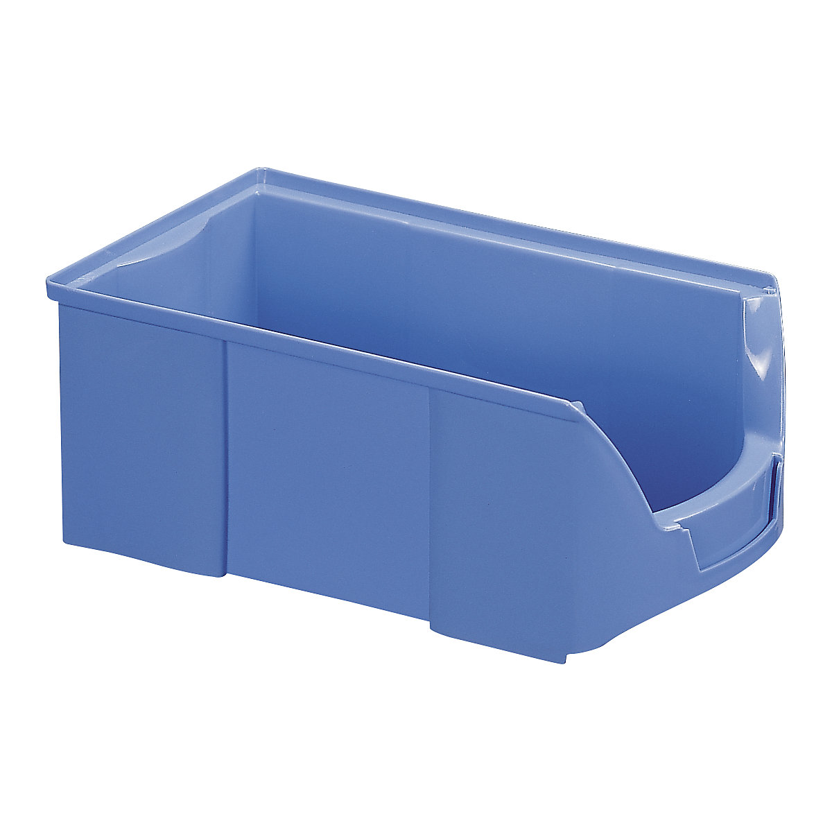 FUTURA open fronted storage bin made of polyethylene