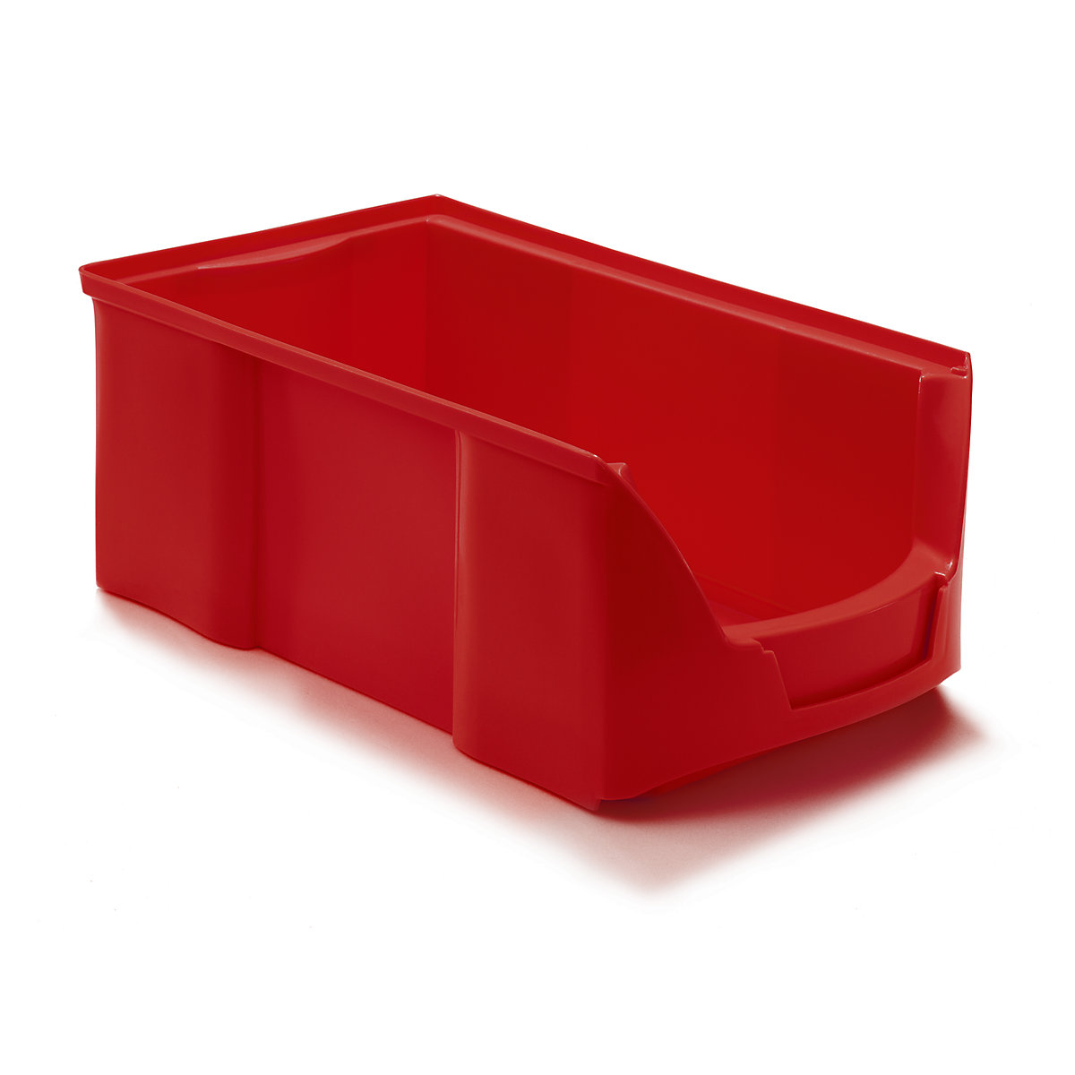FUTURA open fronted storage bin made of polyethylene, LxWxH 360 x 208 x 147 mm, pack of 12, red-15