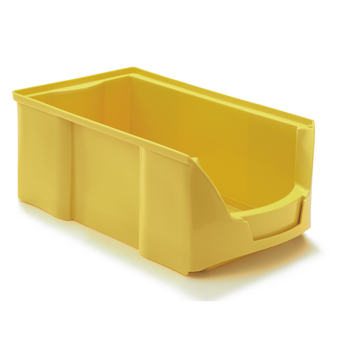 FUTURA open fronted storage bin made of polyethylene, LxWxH 360 x 208 x 147 mm, pack of 12, yellow-17