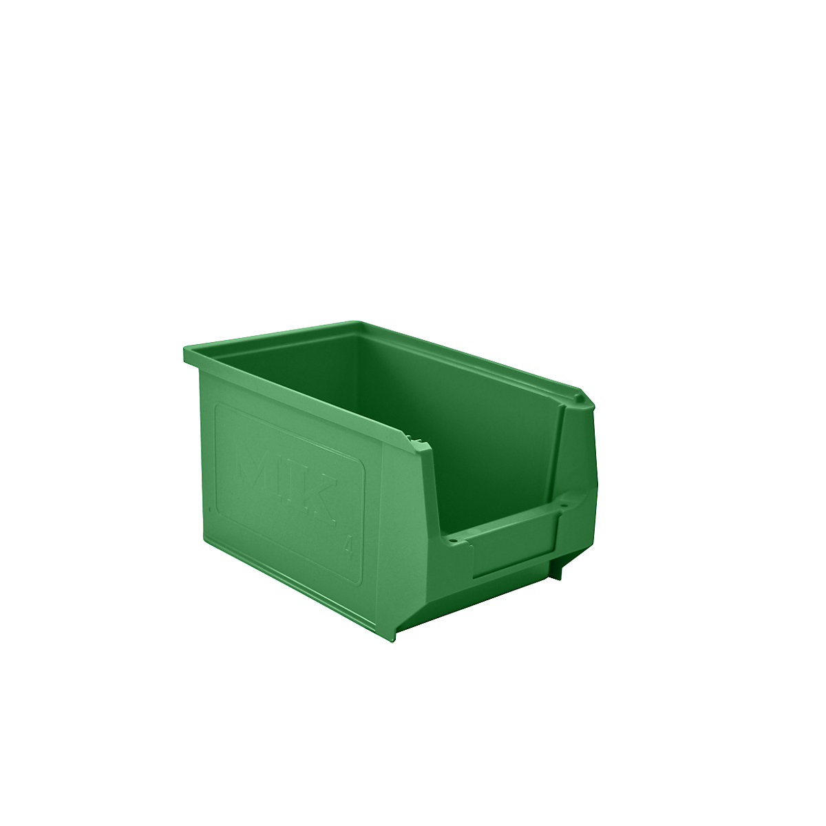 Open fronted storage bin made of polyethylene – mauser, LxWxH 230 x 150 x 130 mm, green, pack of 25-8