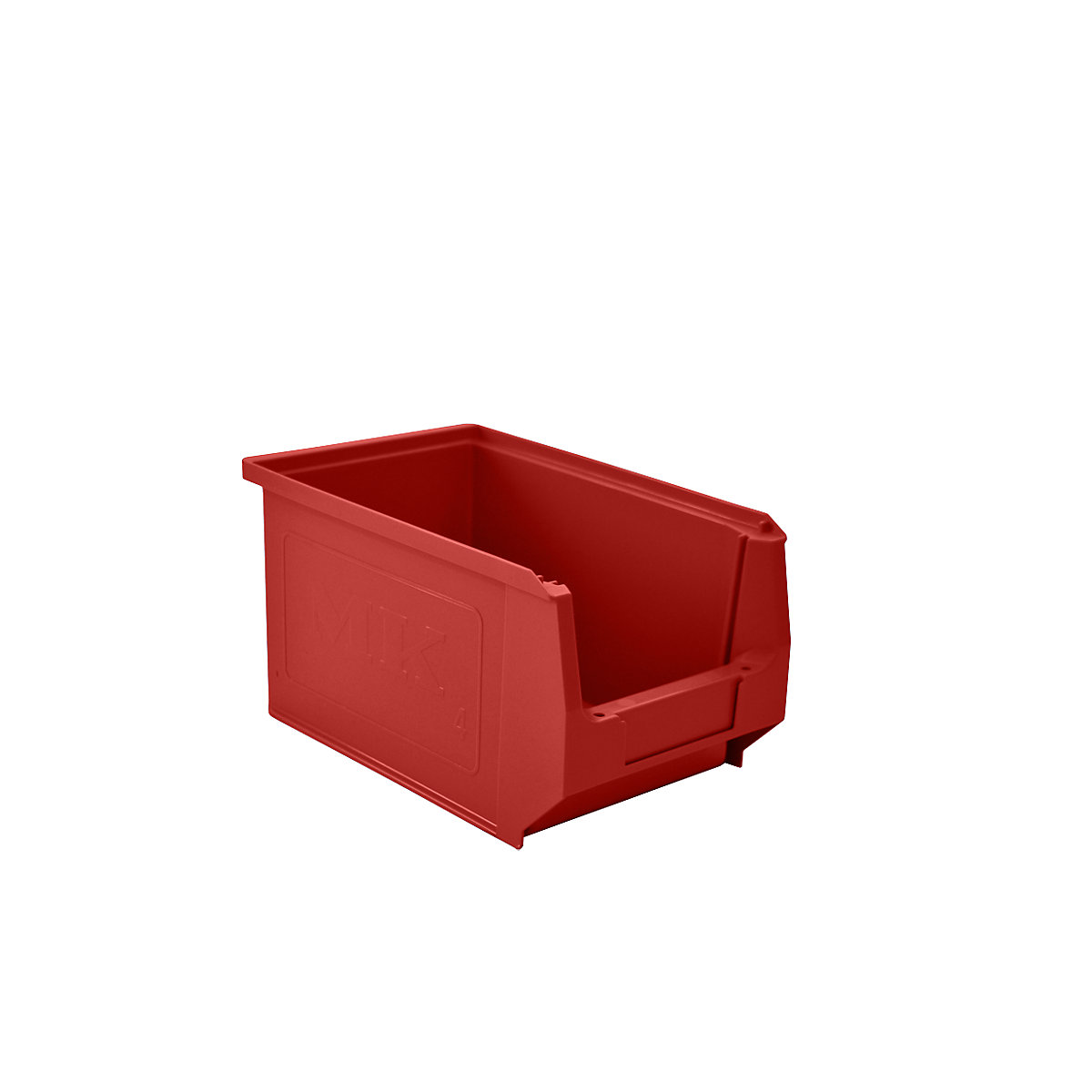 Open fronted storage bin made of polyethylene – mauser, LxWxH 230 x 150 x 130 mm, red, pack of 25-6