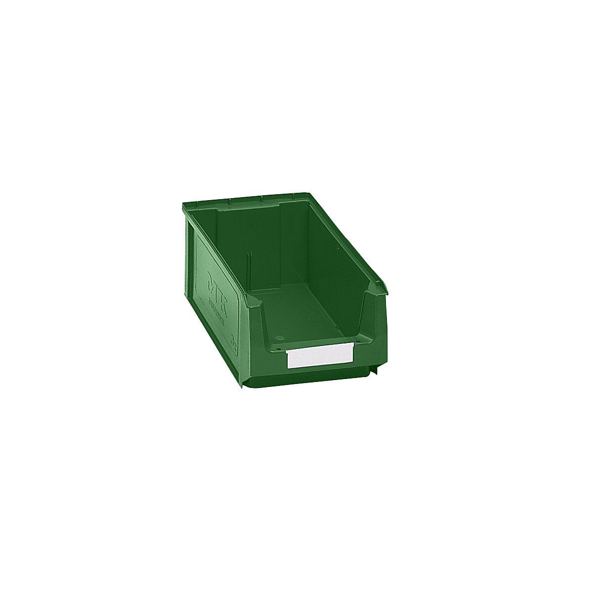 Open fronted storage bin made of polyethylene – mauser, LxWxH 350 x 210 x 140 mm, green, pack of 14-7