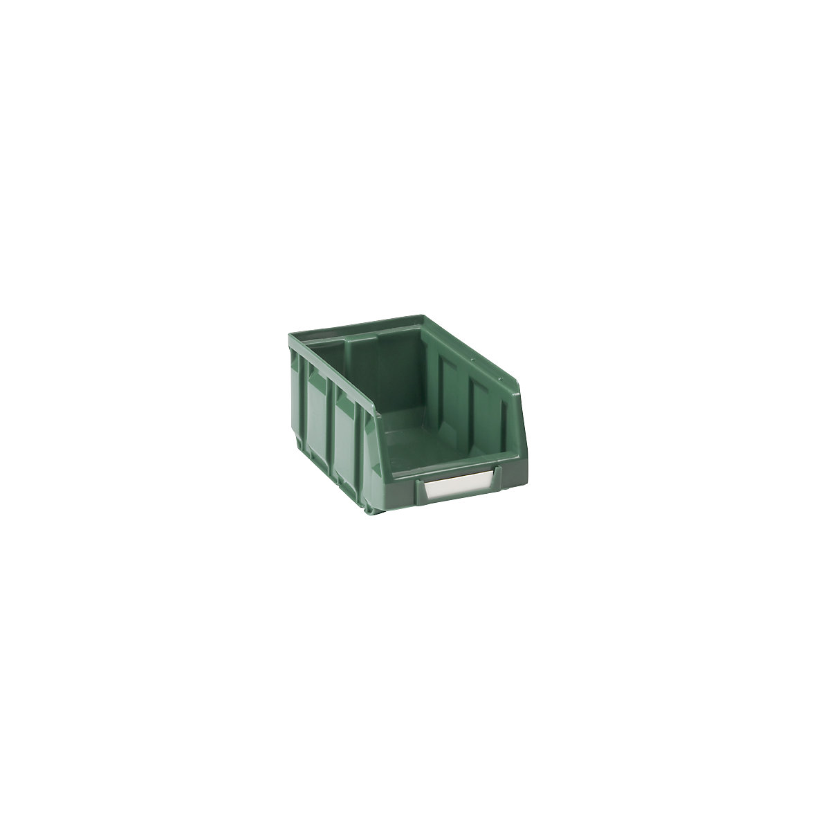 Open fronted storage bin made of polyethylene, LxWxH 167 x 105 x 82 mm, green, pack of 48-10