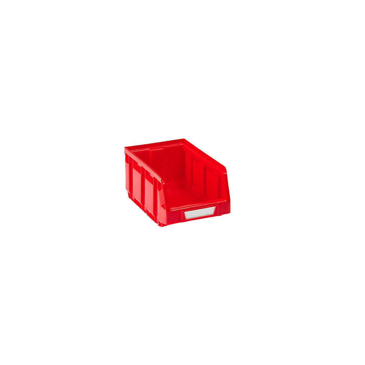 Open fronted storage bin made of polyethylene, LxWxH 167 x 105 x 82 mm, red, pack of 48-9