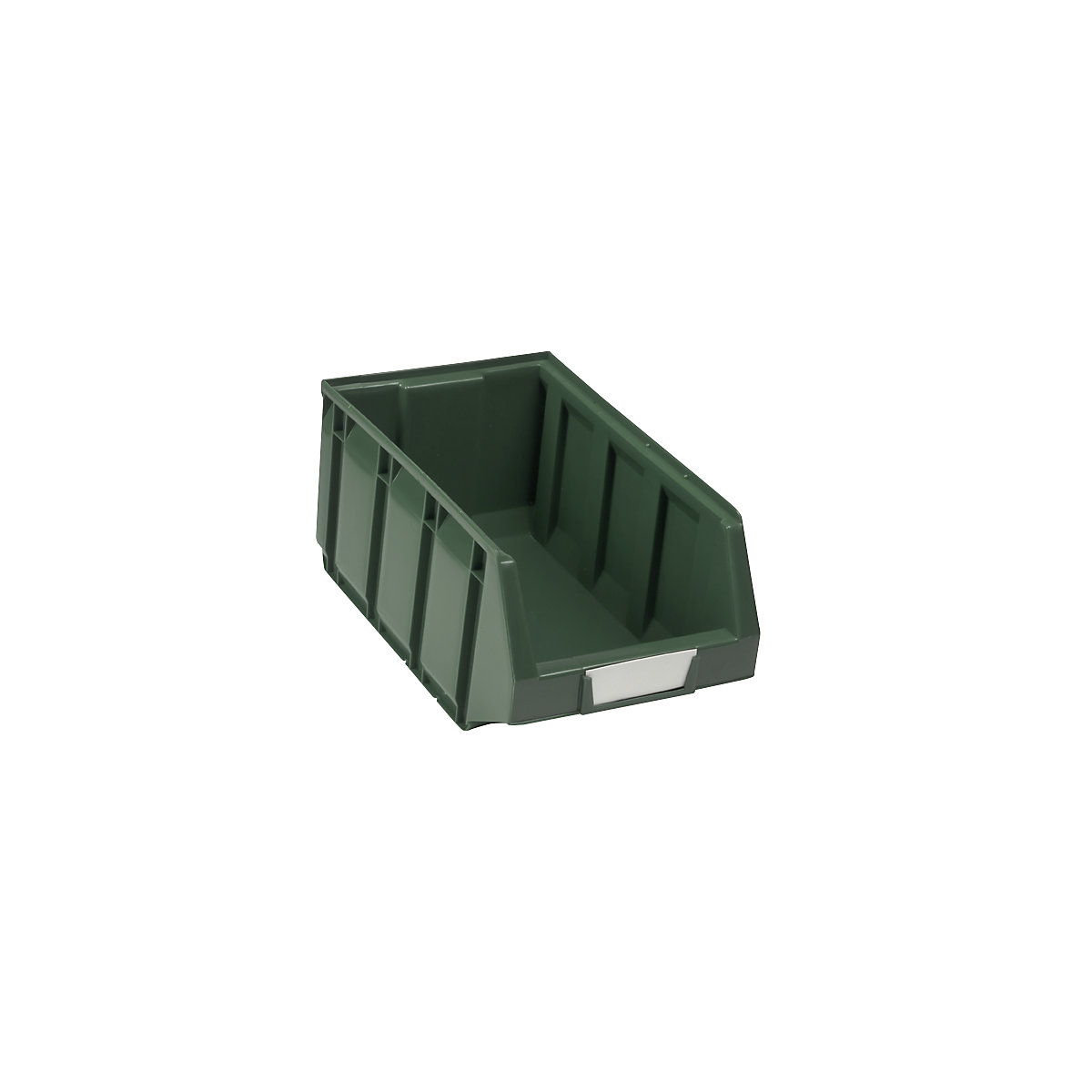 Open fronted storage bin made of polyethylene, LxWxH 345 x 205 x 164 mm, green, pack of 24-9