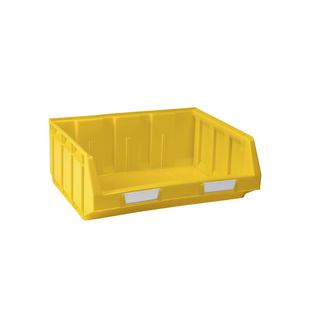 Open fronted storage bin made of polyethylene, LxWxH 345 x 410 x 164 mm, yellow, pack of 8-10