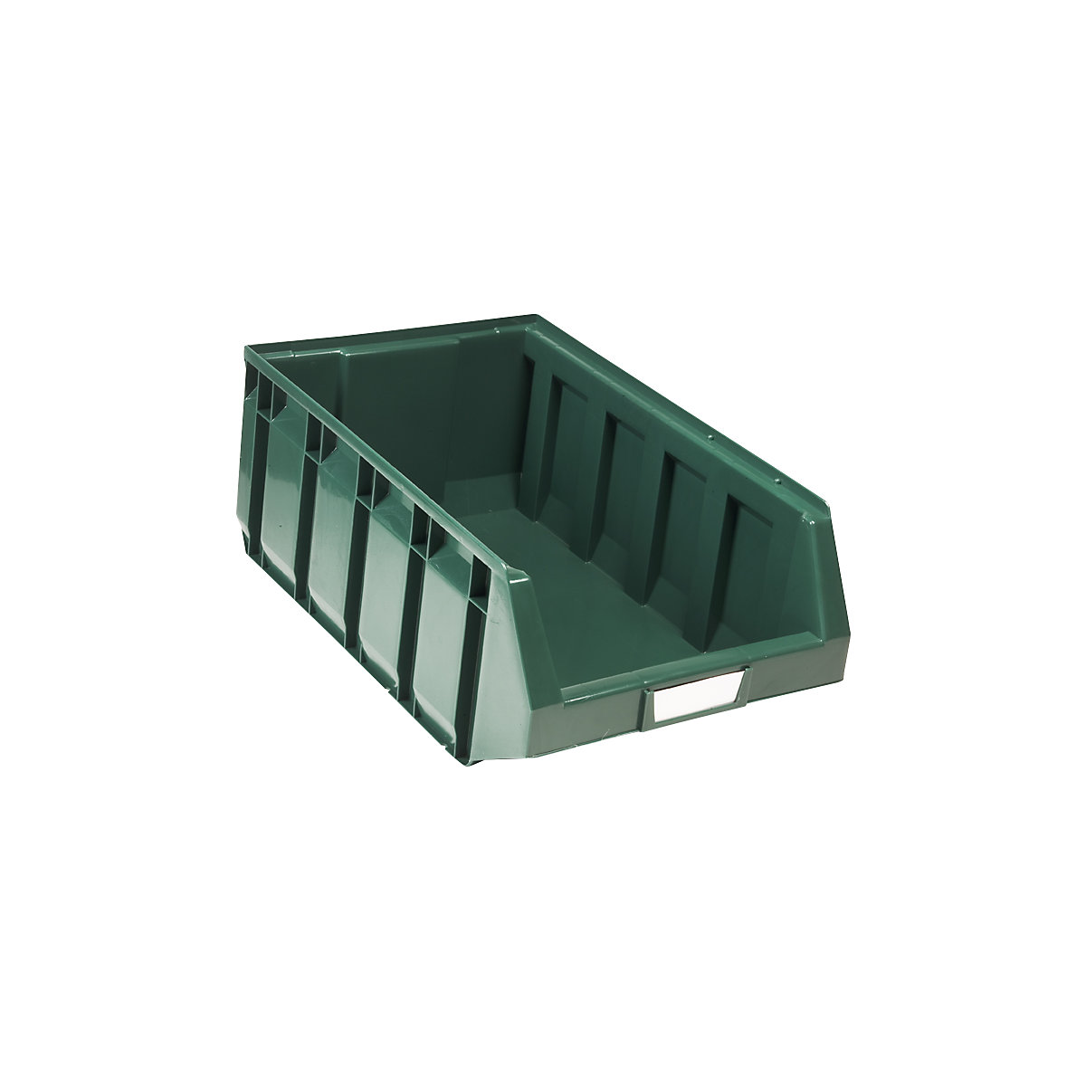 Open fronted storage bin made of polyethylene, LxWxH 485 x 298 x 189 mm, green, pack of 12-9
