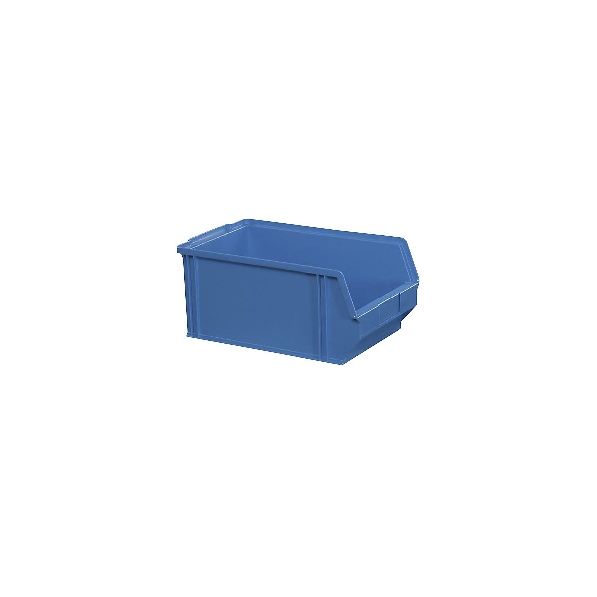 Open fronted storage bin made of polystyrene
