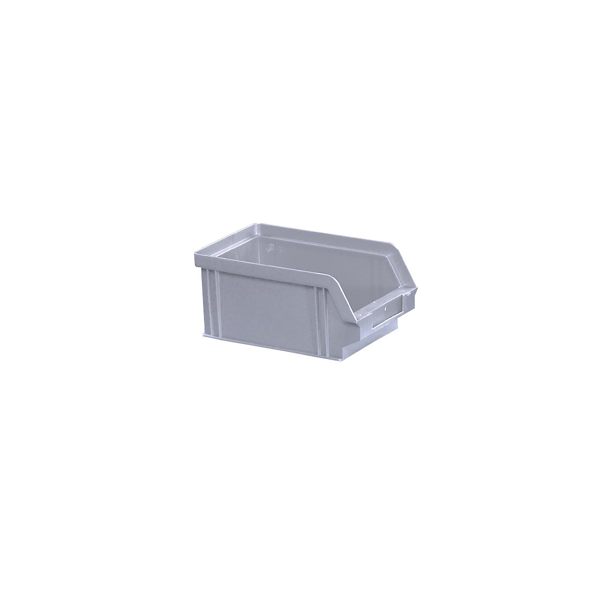 Open fronted storage bin made of polystyrene, LxWxH 160 x 102 x 75 mm, pack of 32, grey-7