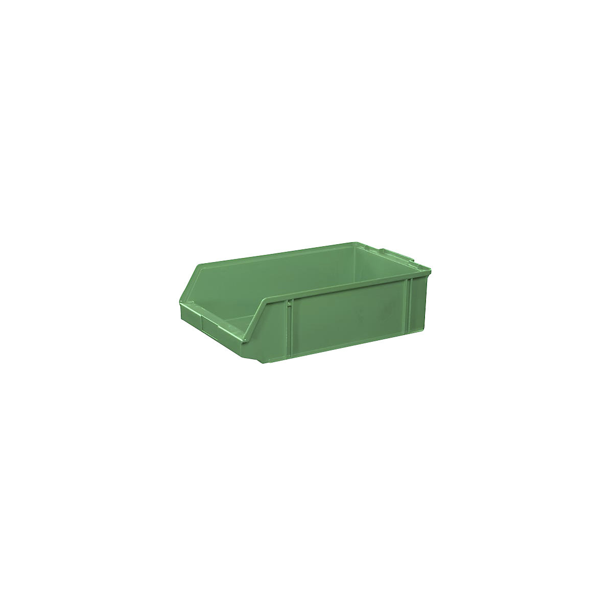 Open fronted storage bin made of polystyrene external / internal