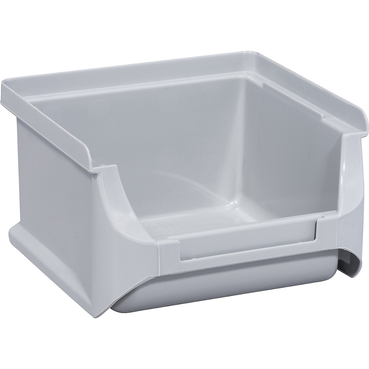 Open fronted storage bin, LxWxH 100 x 100 x 60 mm, pack of 30, grey-3