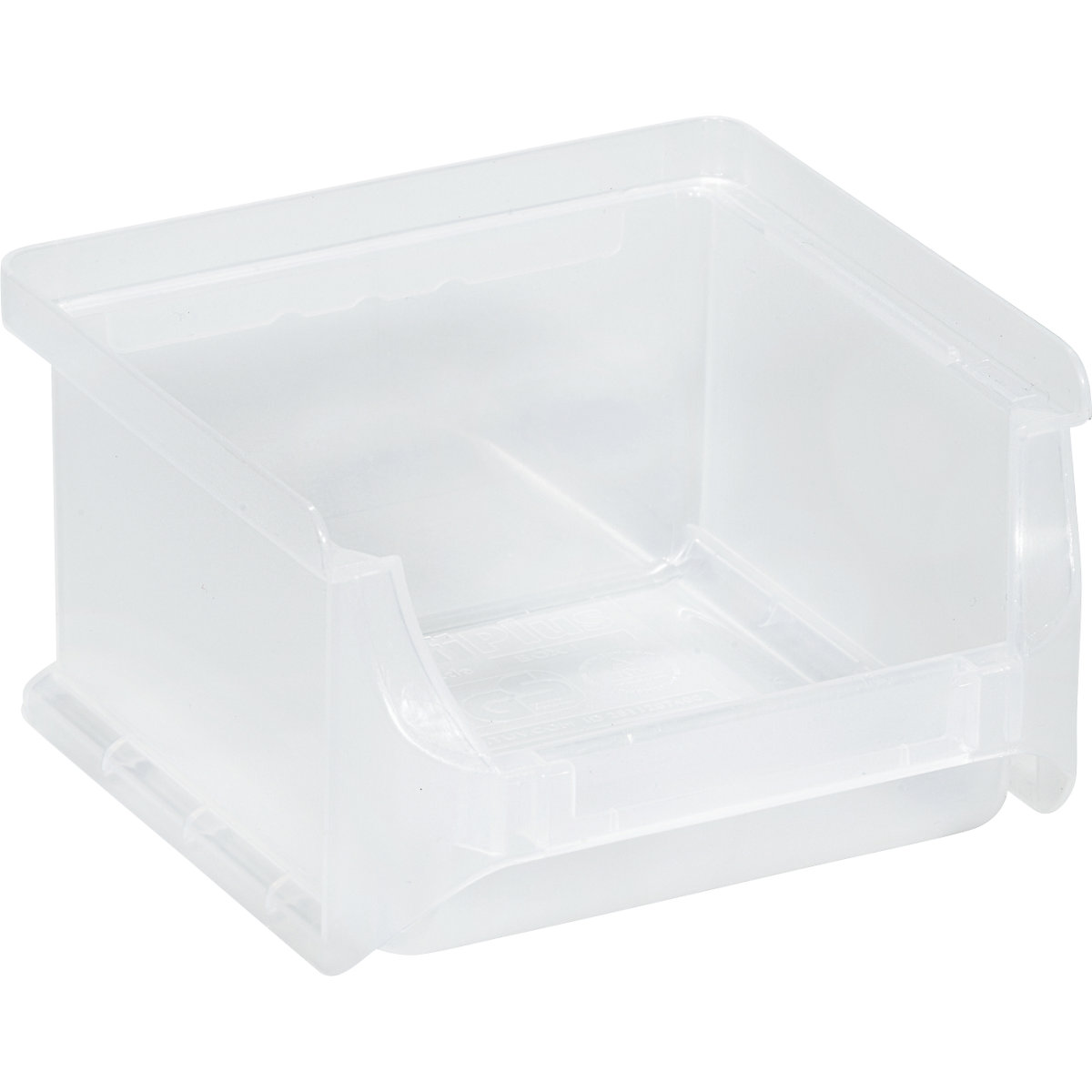 Open fronted storage bin, LxWxH 100 x 100 x 60 mm, pack of 30, transparent-5