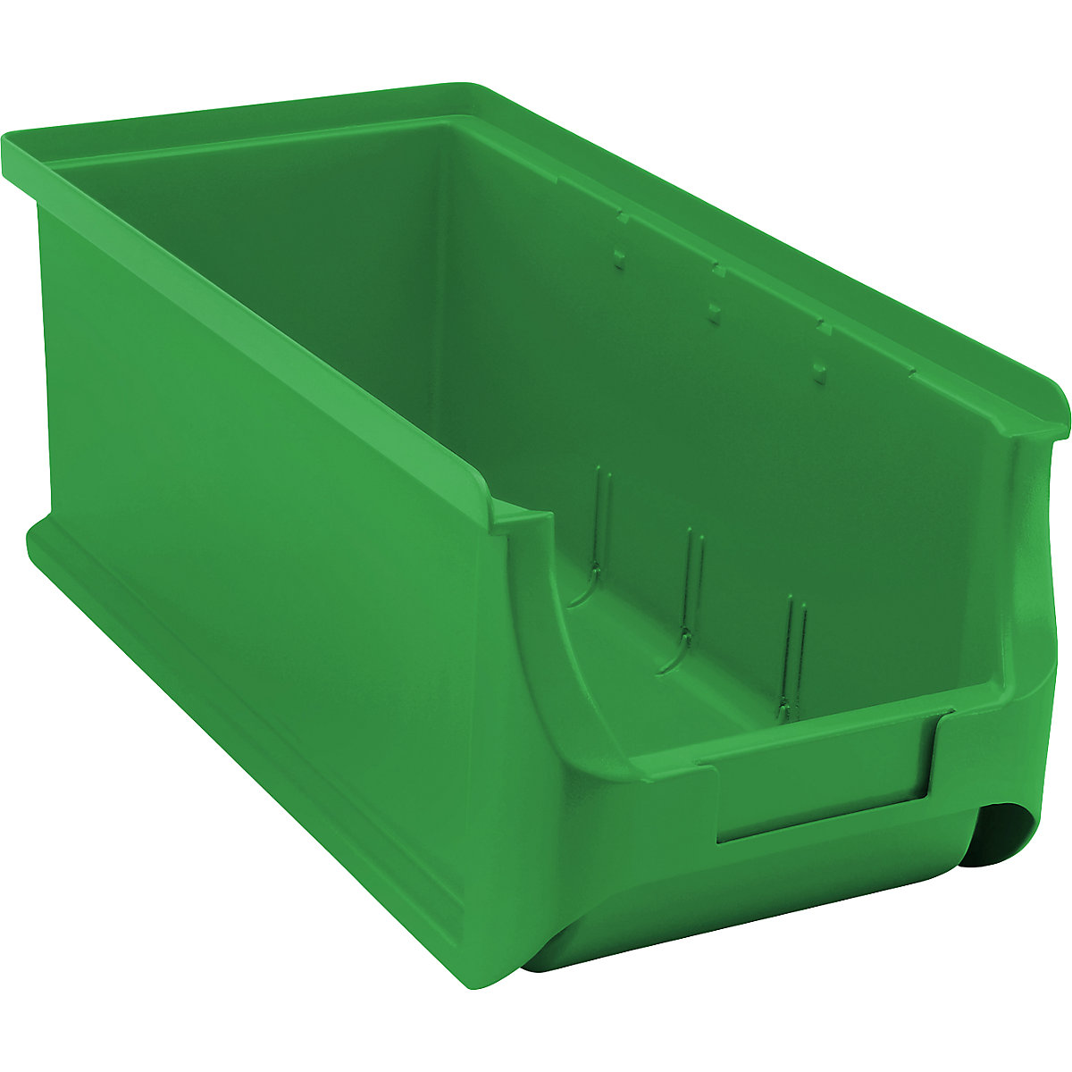 Open fronted storage bin, LxWxH 320 x 150 x 125 mm, pack of 18, green-2