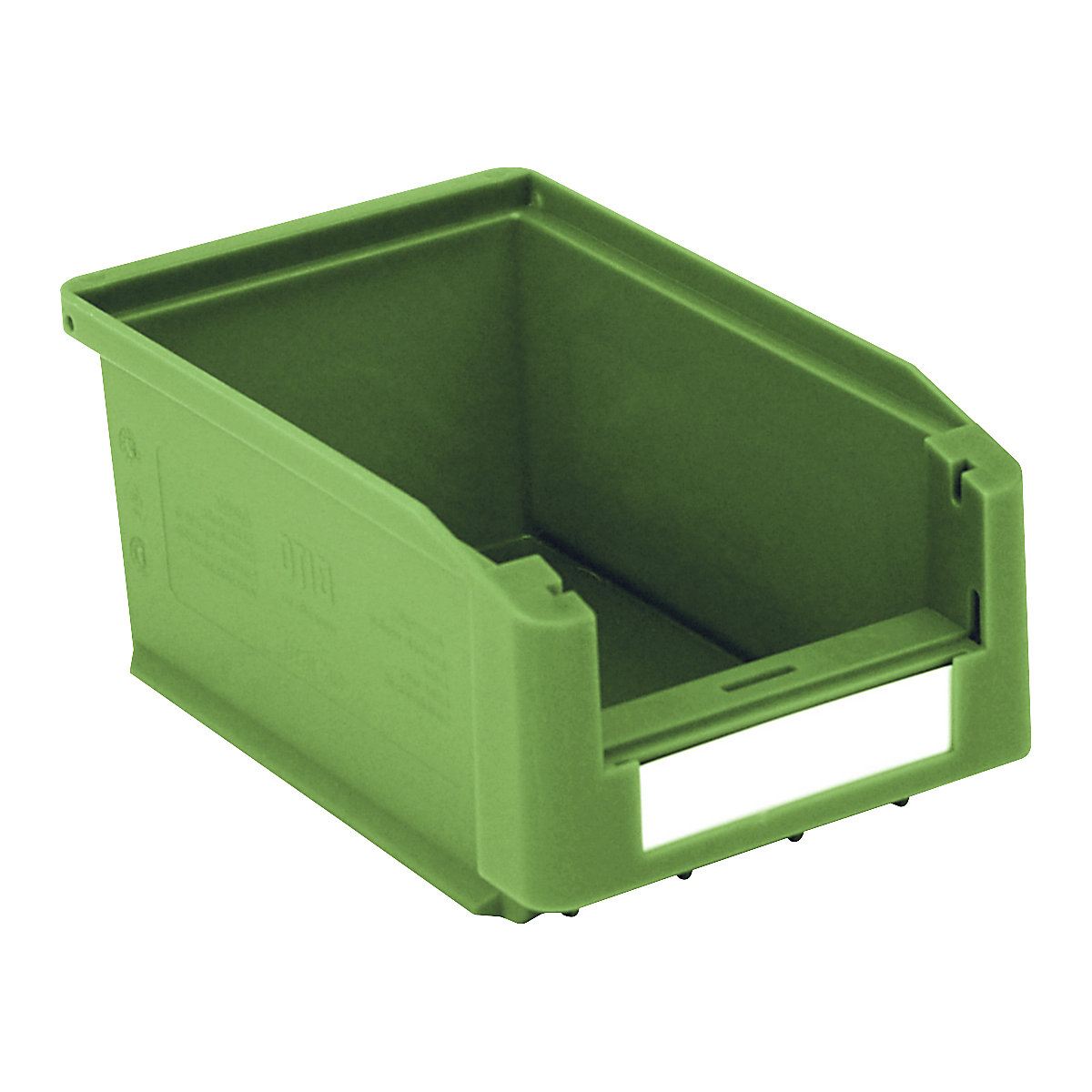 Open fronted storage bin – BITO, LxWxH 160 x 103 x 75 mm, pack of 40, green-3
