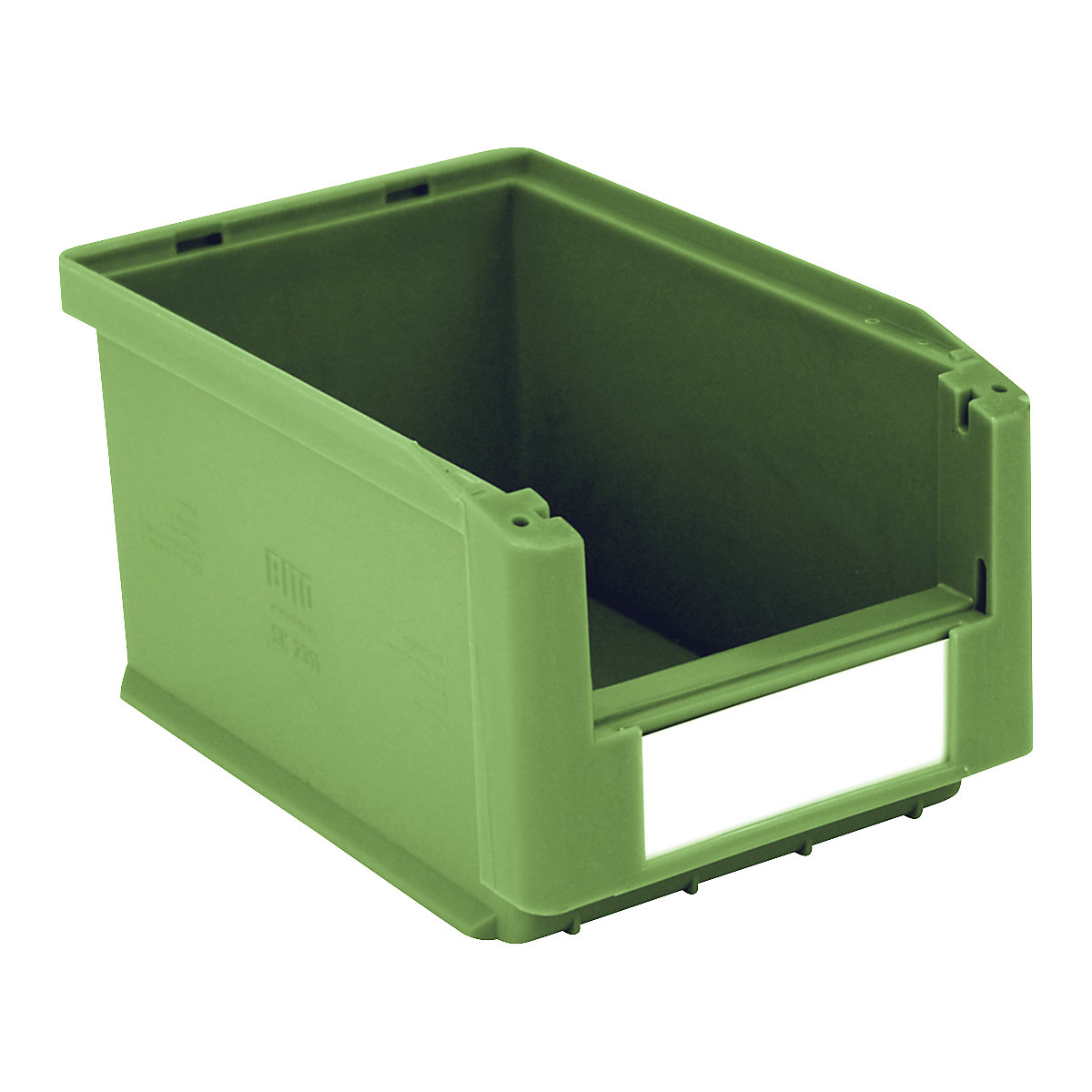 Open fronted storage bin – BITO, LxWxH 230 x 150 x 125 mm, pack of 20, green-3