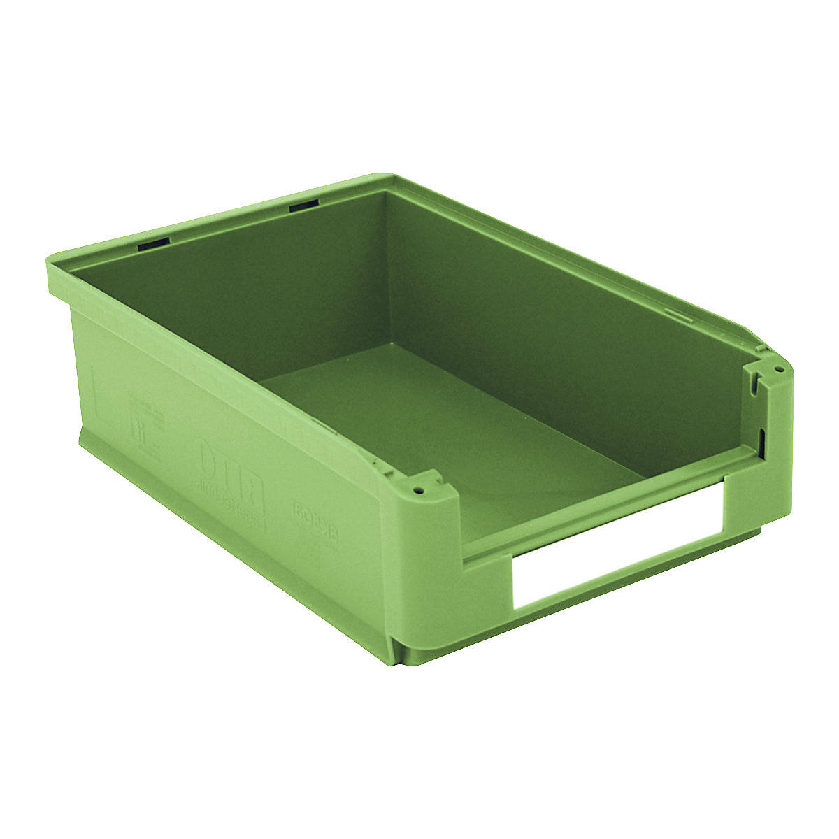 Open fronted storage bin – BITO, LxWxH 500 x 313 x 145 mm, pack of 8, green-4