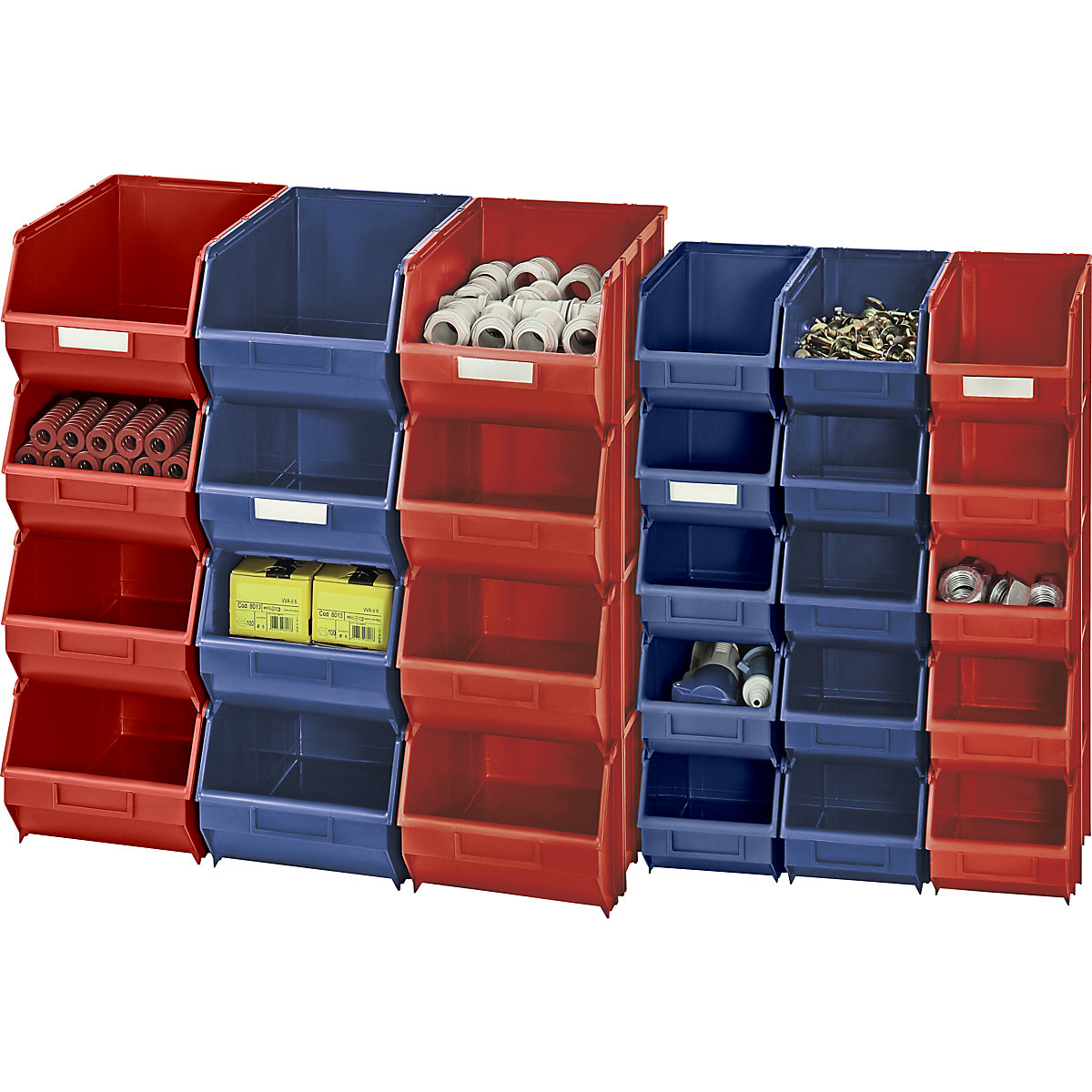 Open fronted storage bin, self-supporting (Product illustration 2)-1