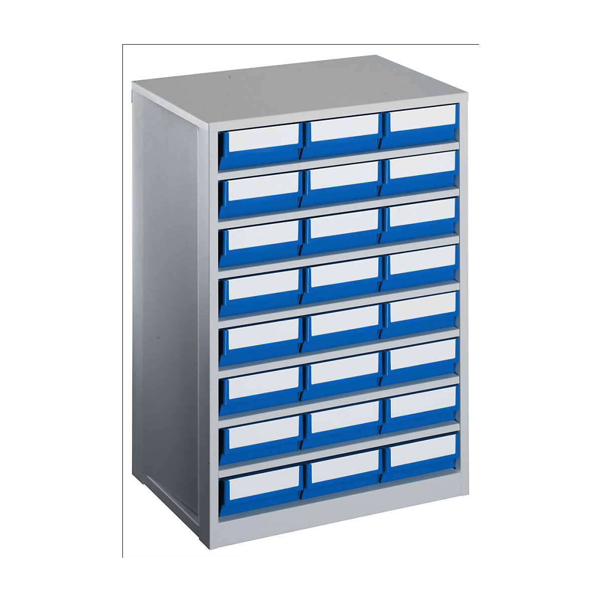 Drawer cabinet, max. housing load 240 kg, HxWxD 862 x 600 x 417 mm, 24 drawers, blue drawers-8